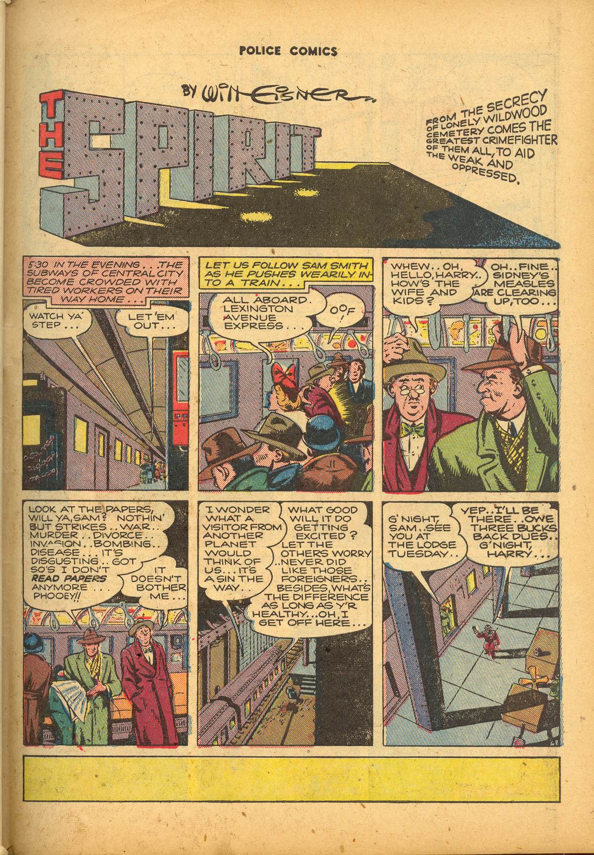 Read online Police Comics comic -  Issue #40 - 52
