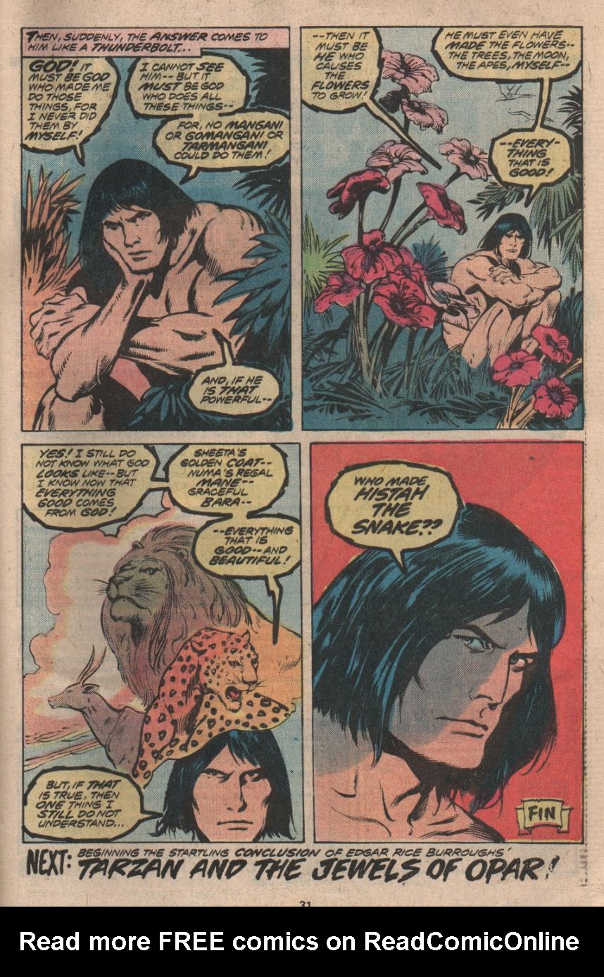 Read online Tarzan (1977) comic -  Issue #9 - 18