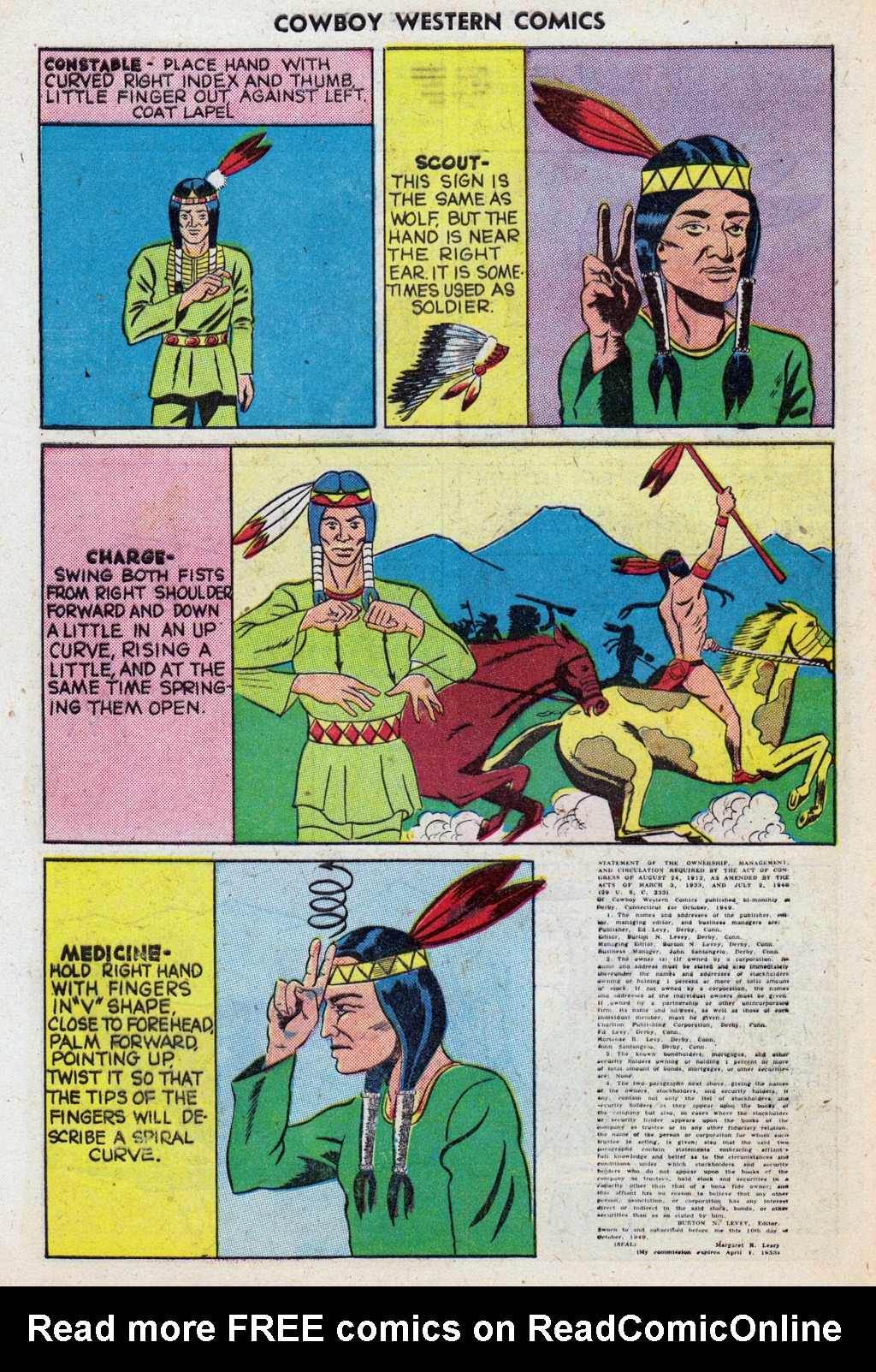 Read online Cowboy Western Comics (1948) comic -  Issue #27 - 28