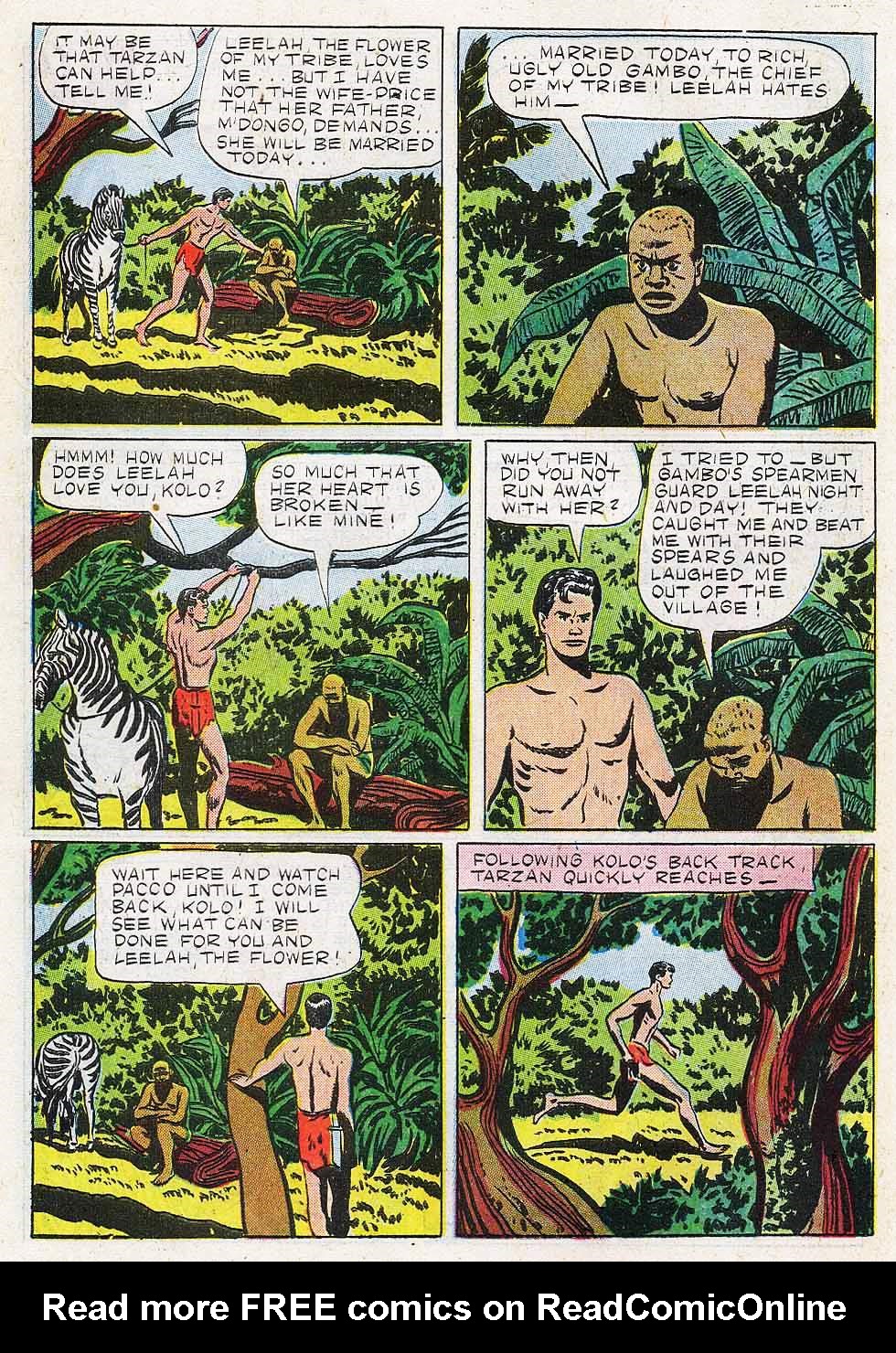 Read online Tarzan (1948) comic -  Issue #12 - 6