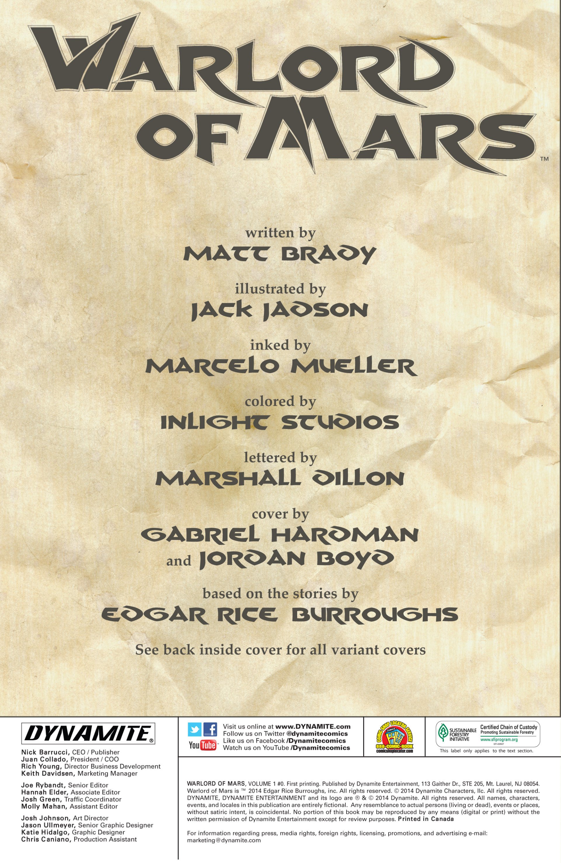 Read online Warlord of Mars comic -  Issue #0 - 2