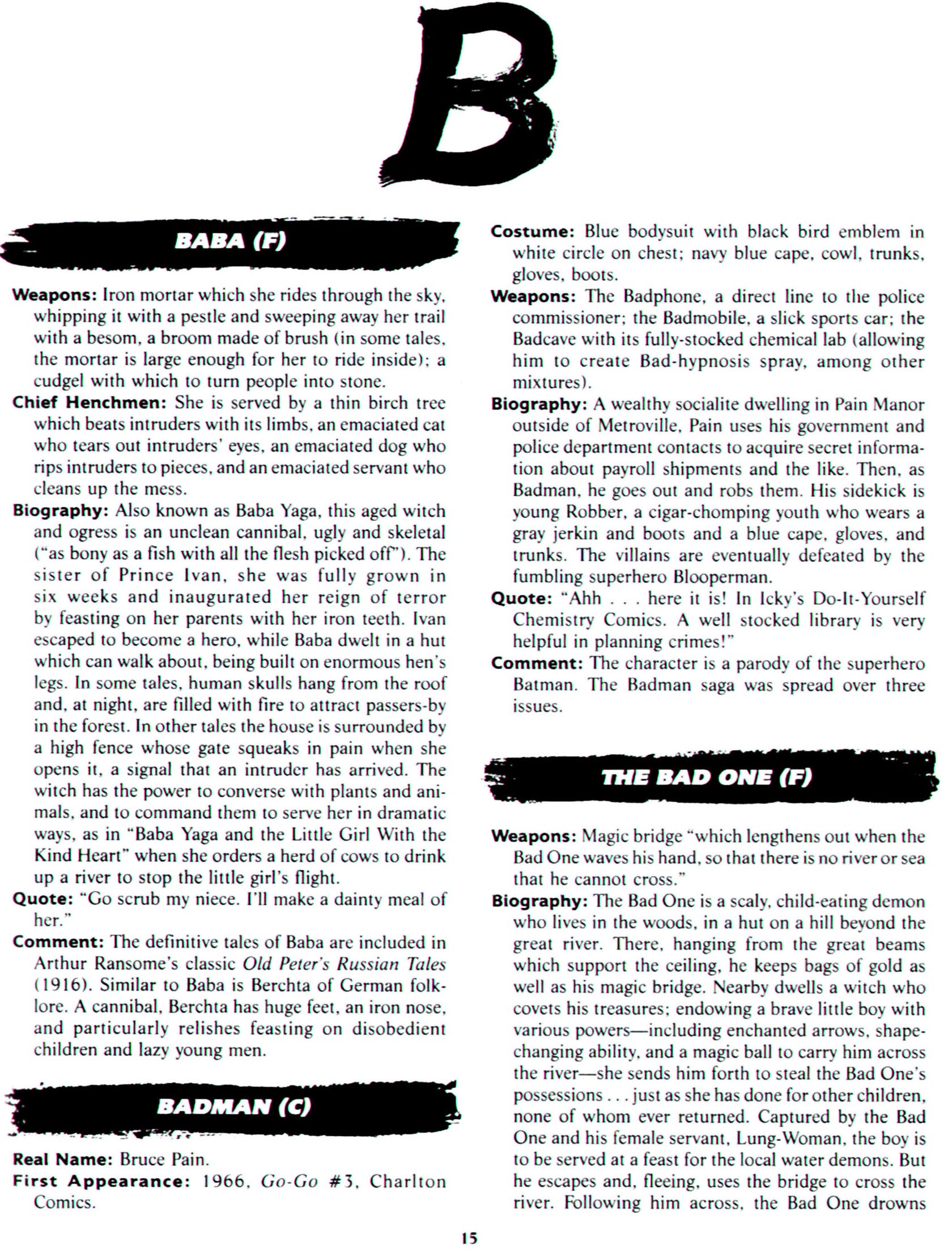 Read online The Encyclopedia of Super Villains comic -  Issue # TPB (Part 1) - 25