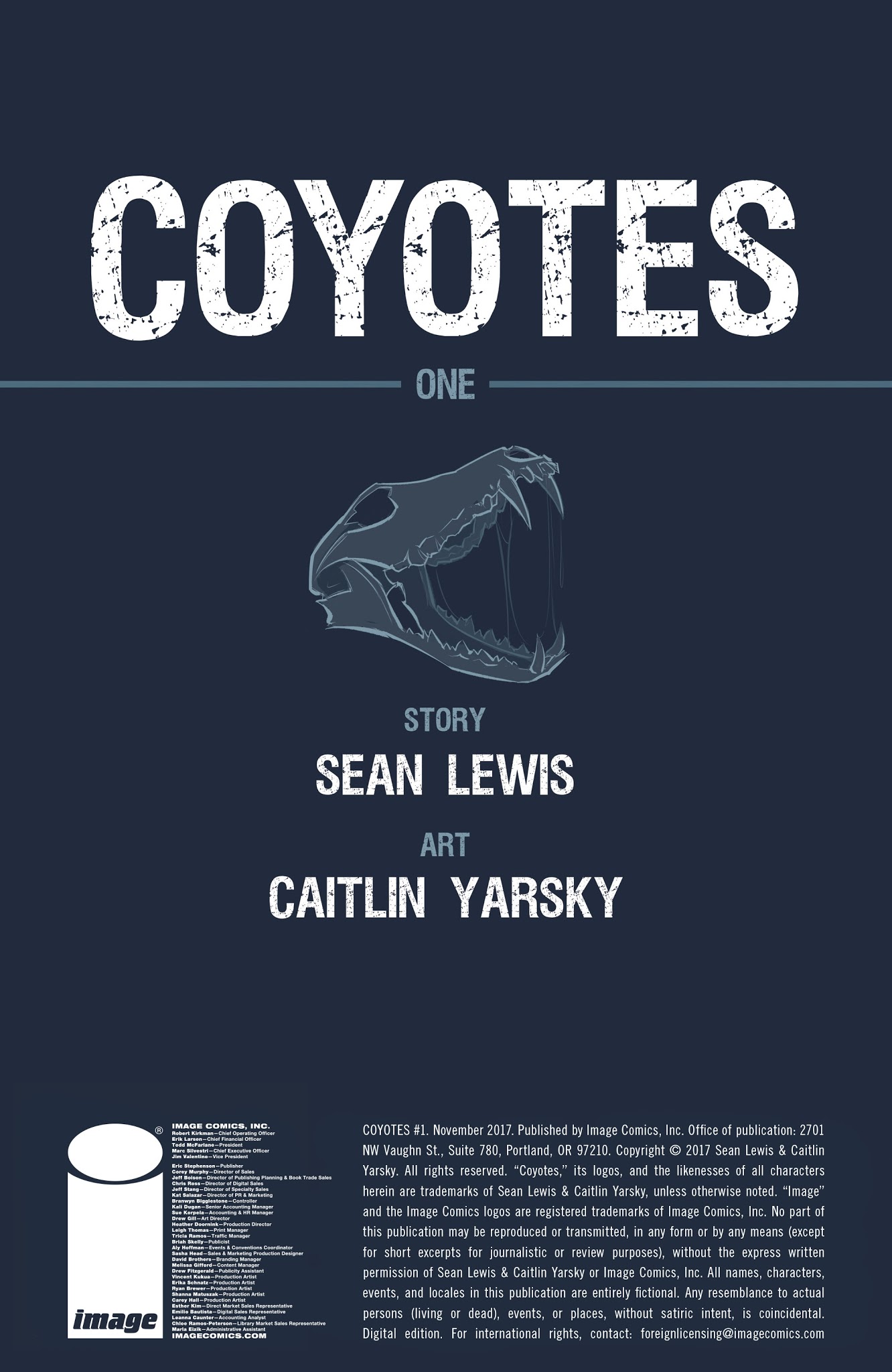 Read online Coyotes comic -  Issue #1 - 2