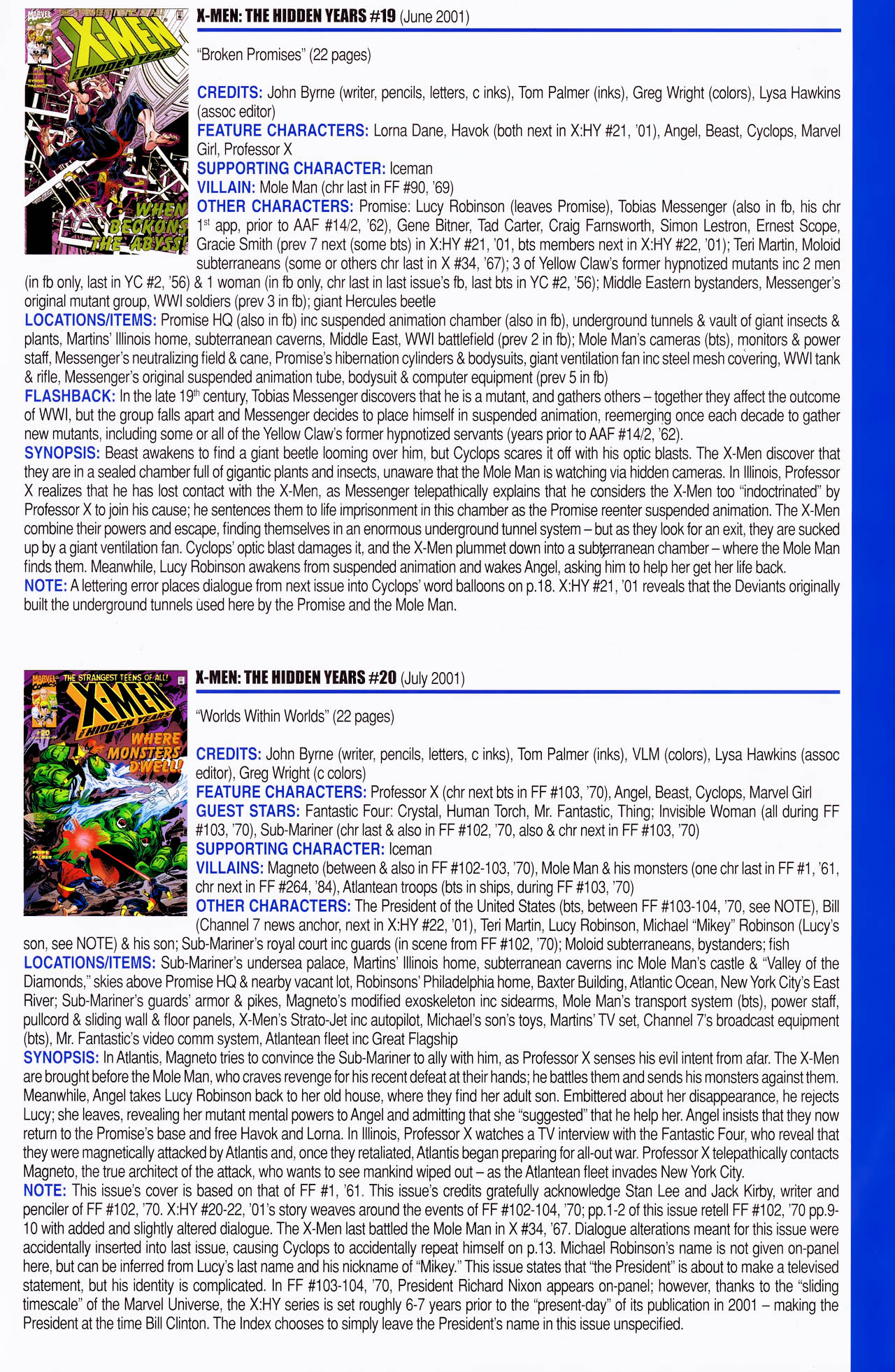 Read online Official Index to the Marvel Universe comic -  Issue #14 - 63