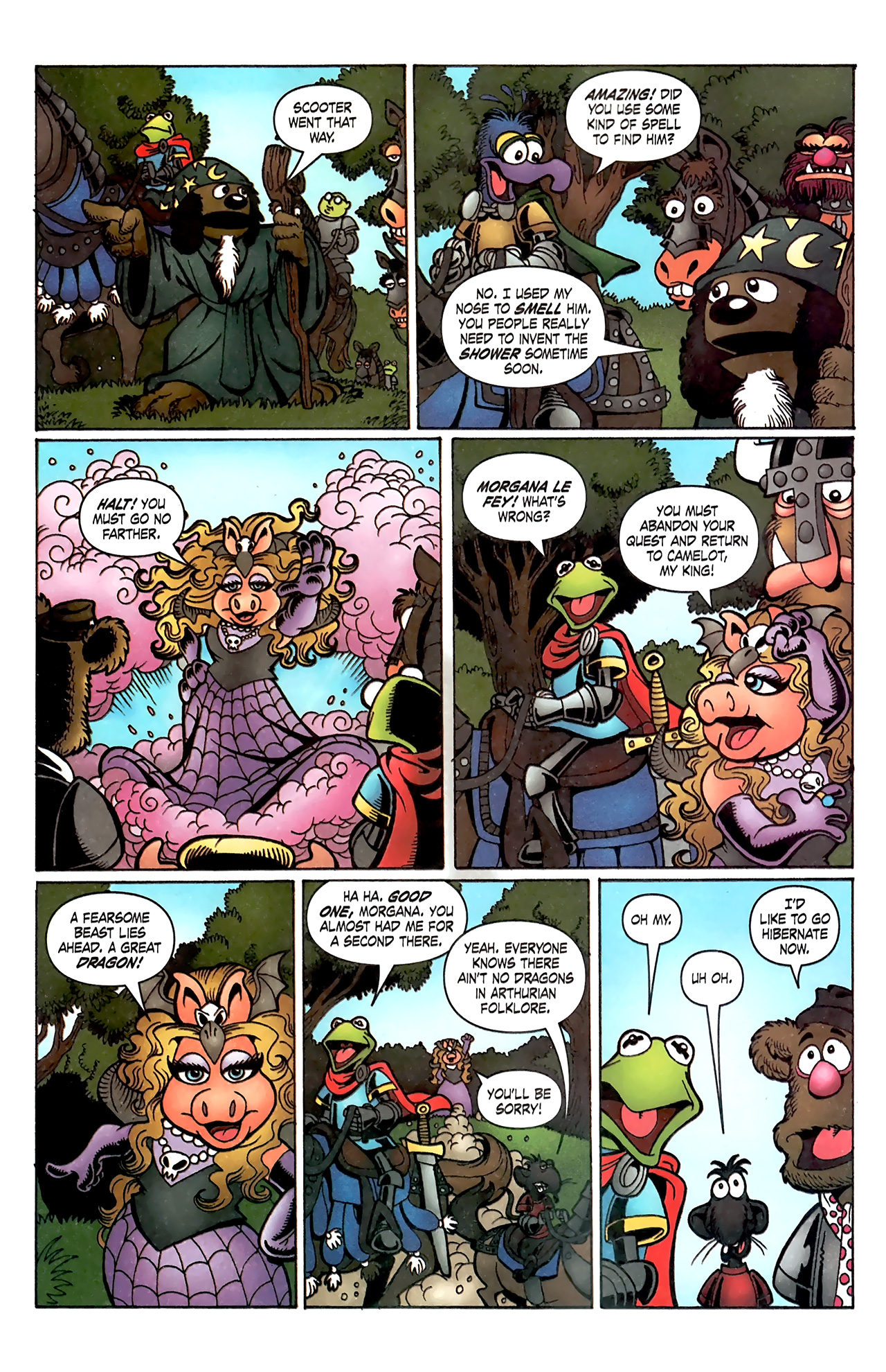 Read online Muppet King Arthur comic -  Issue #3 - 15