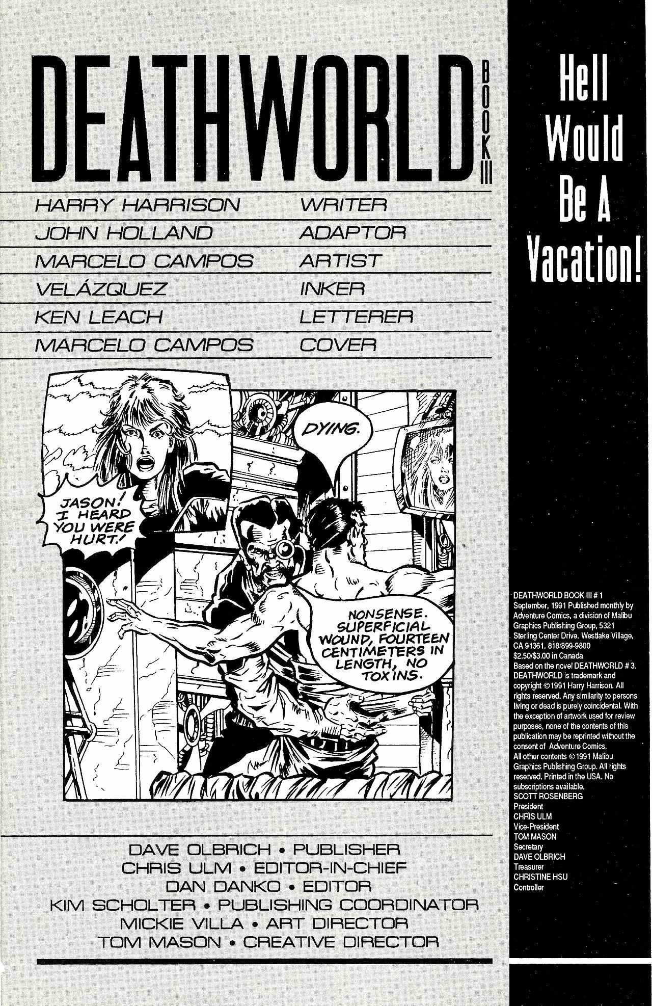 Read online Deathworld Book Three comic -  Issue #1 - 2