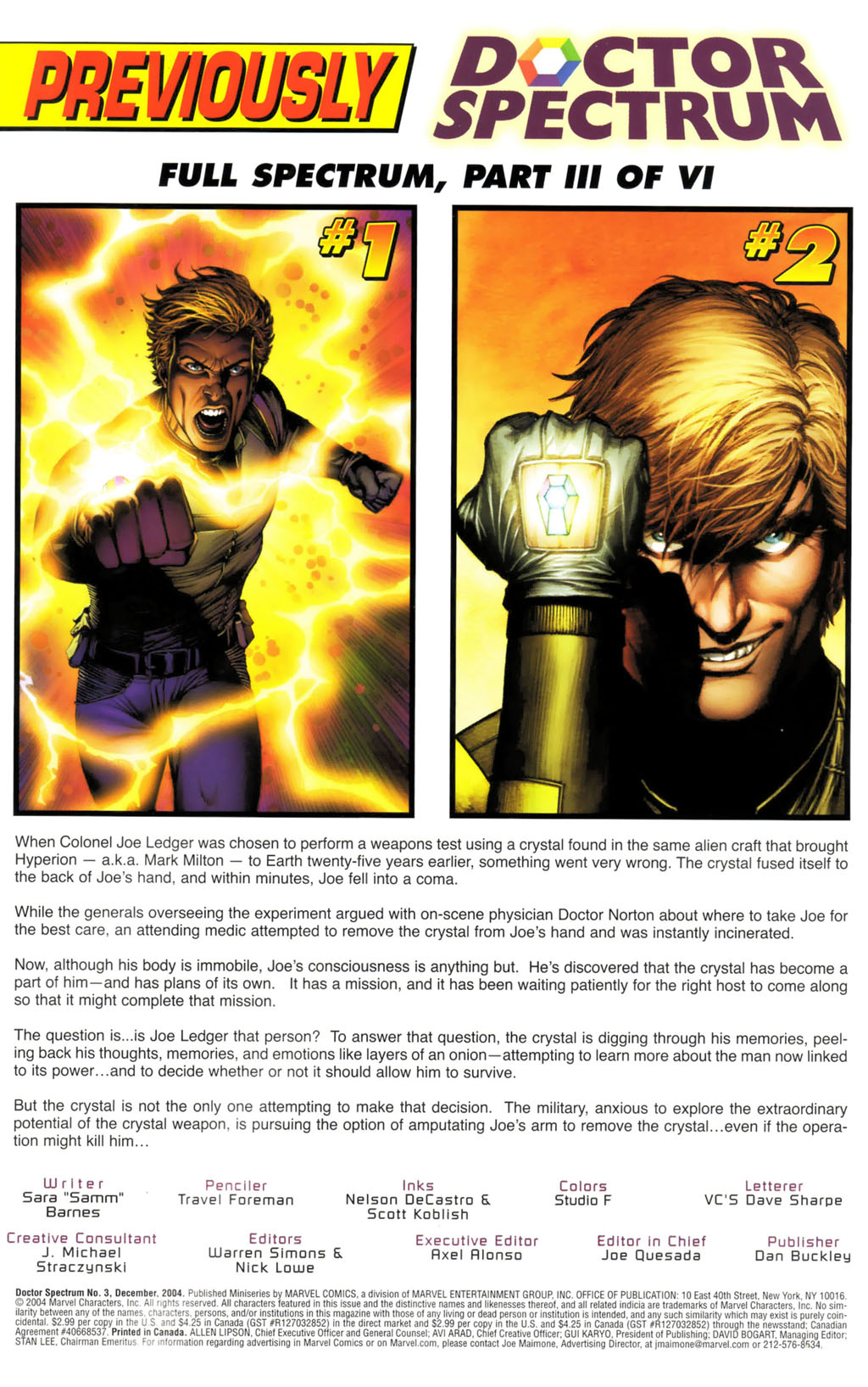 Read online Doctor Spectrum comic -  Issue #3 - 2