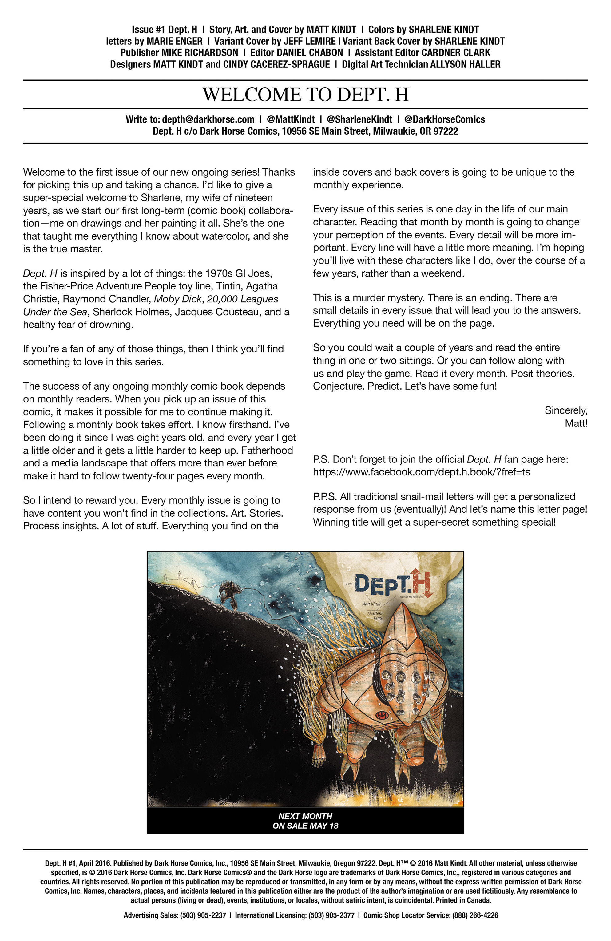 Read online Dept. H comic -  Issue #1 - 28