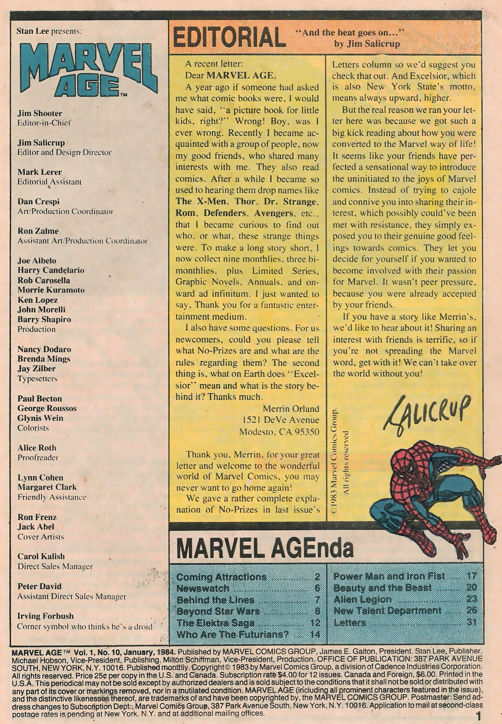 Read online Marvel Age comic -  Issue #10 - 3