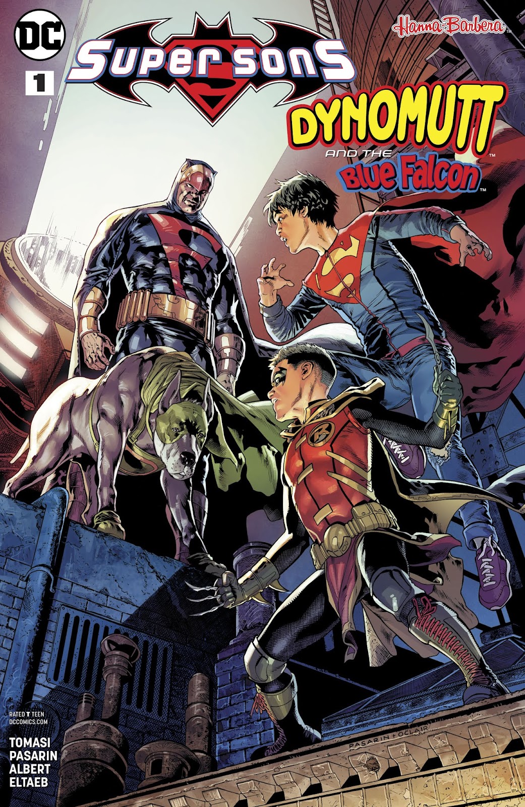 <{ $series->title }} issue Issue Super Sons - Dynomutt - Page 1