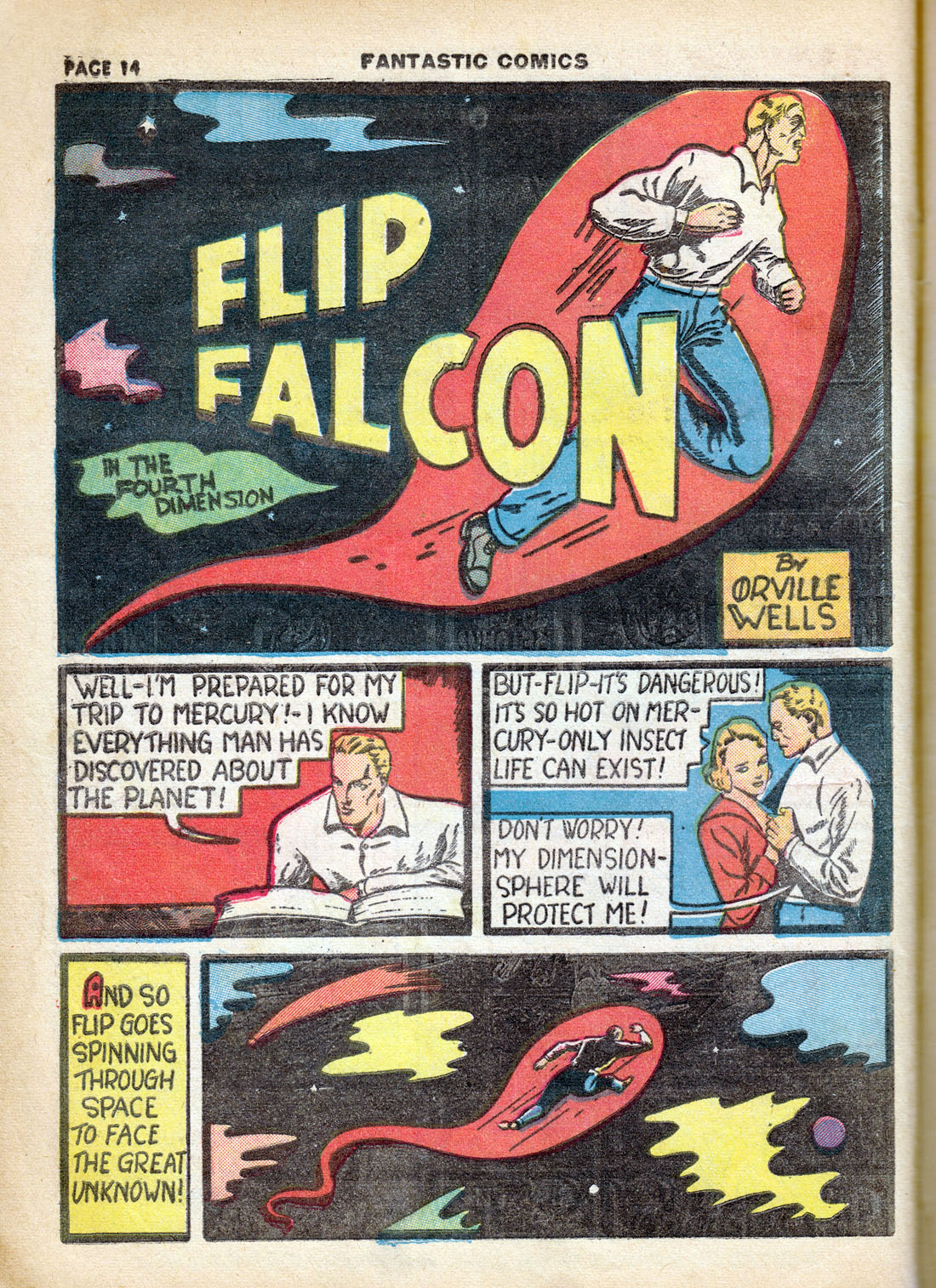 Read online Fantastic Comics comic -  Issue #7 - 16