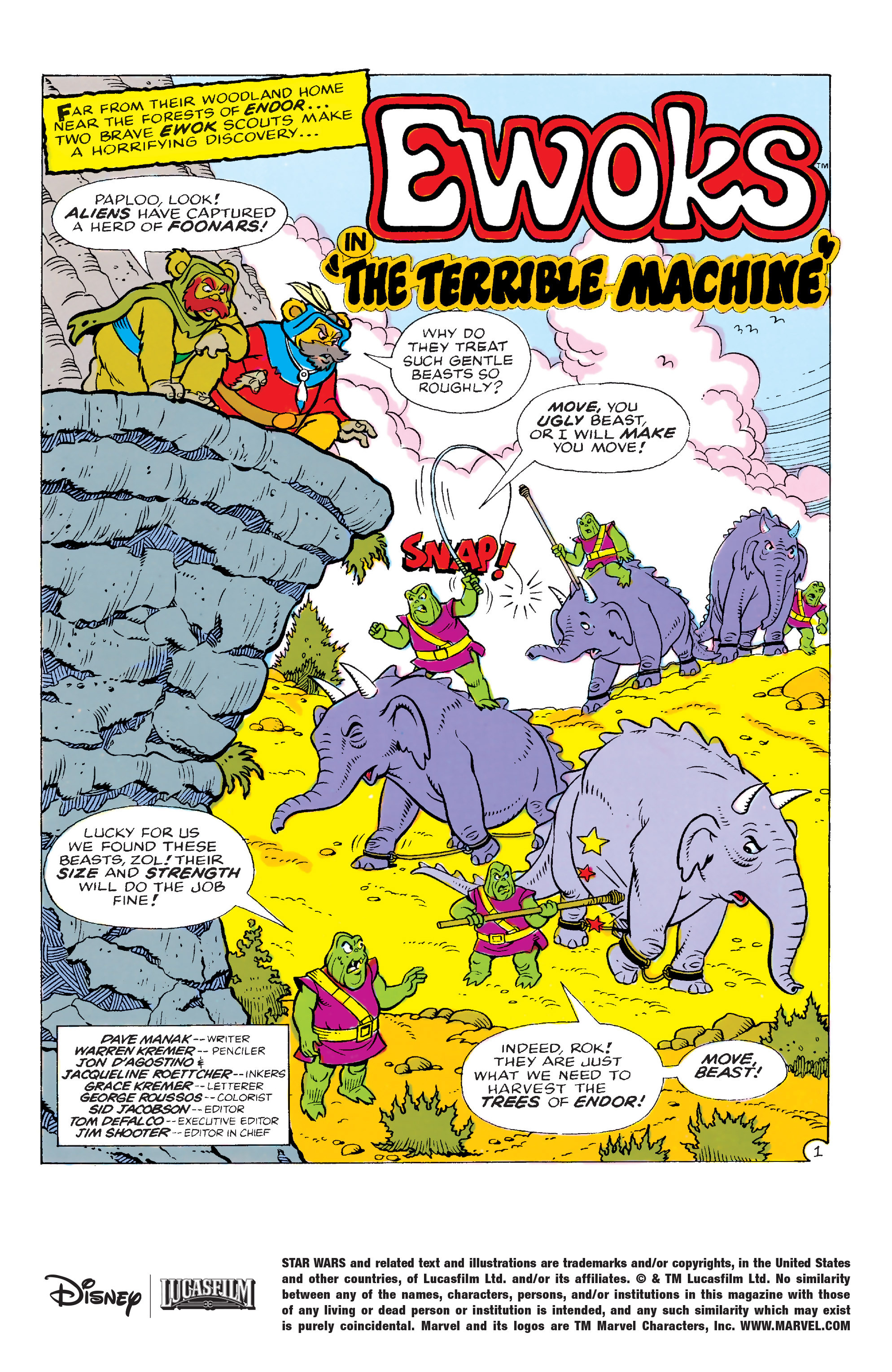 Read online Ewoks comic -  Issue #5 - 2