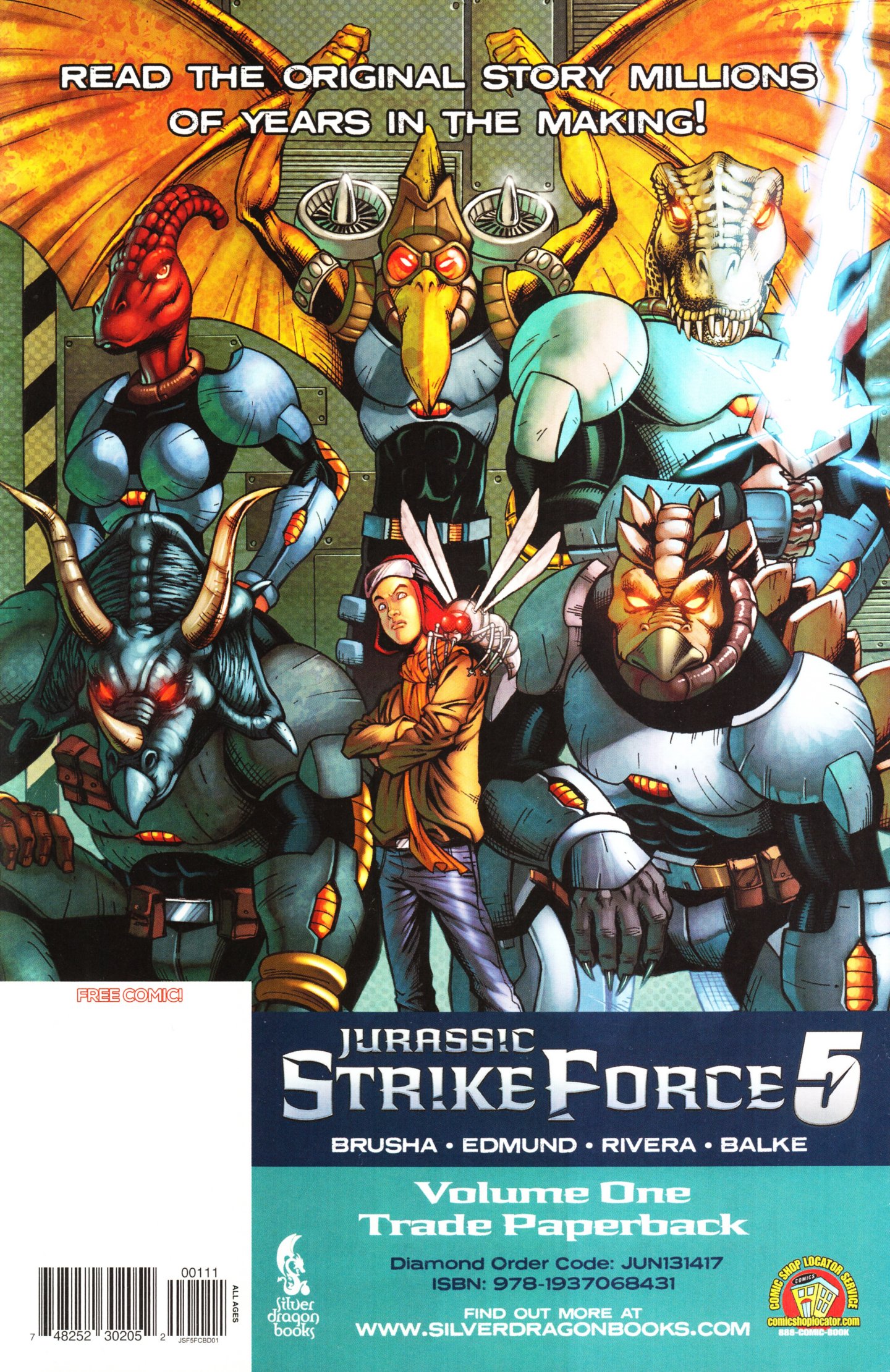 Read online Free Comic Book Day 2015 comic -  Issue # Jurassic Strike Force 5 - 16