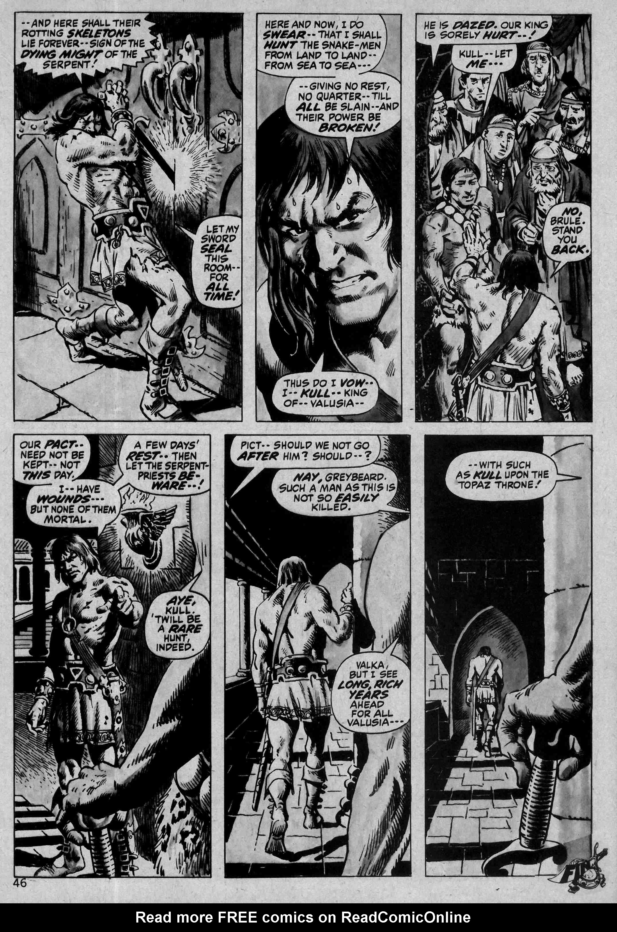 Read online Kull and the Barbarians comic -  Issue #1 - 46