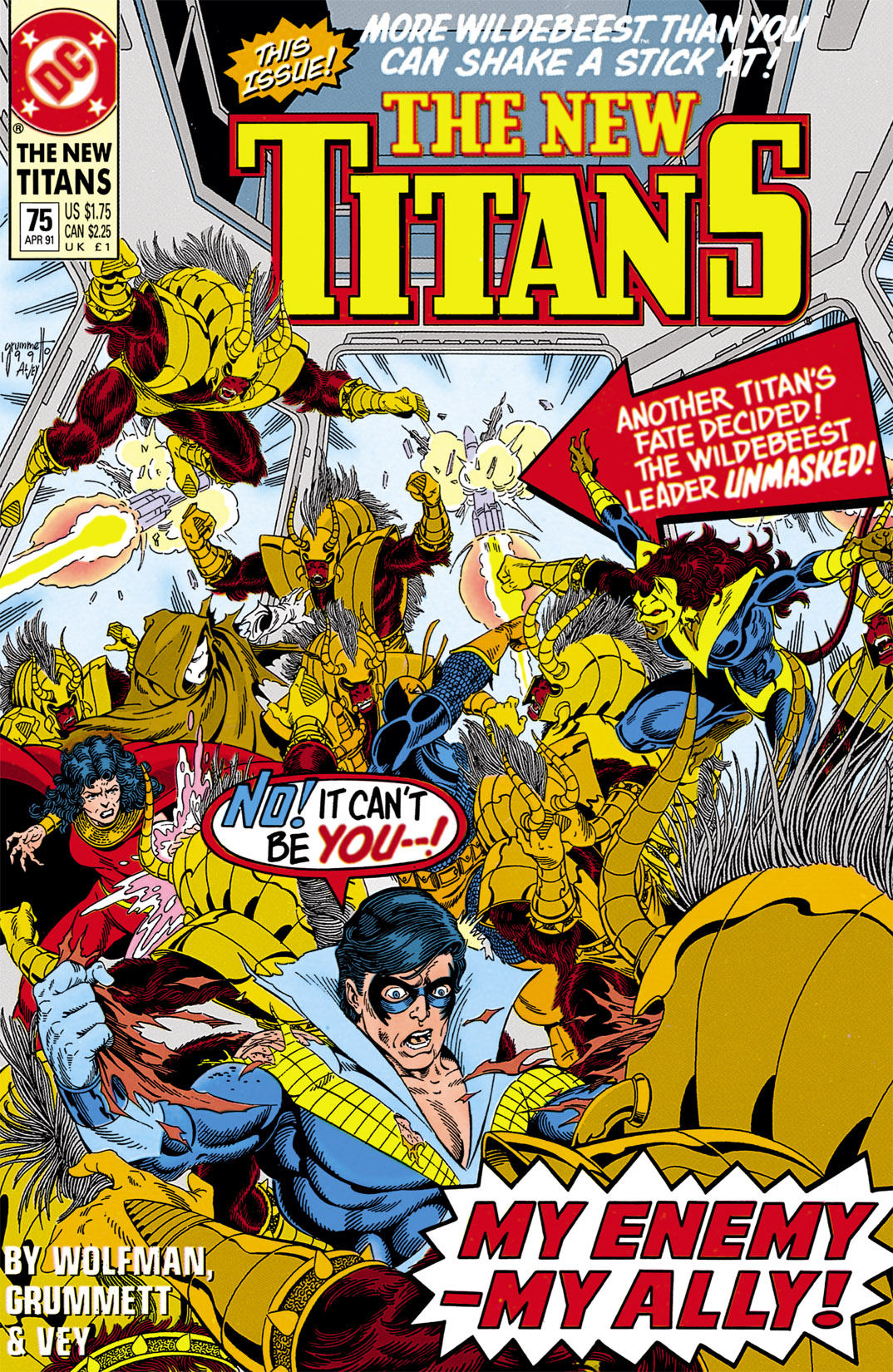 Read online The New Titans (1988) comic -  Issue #75 - 1
