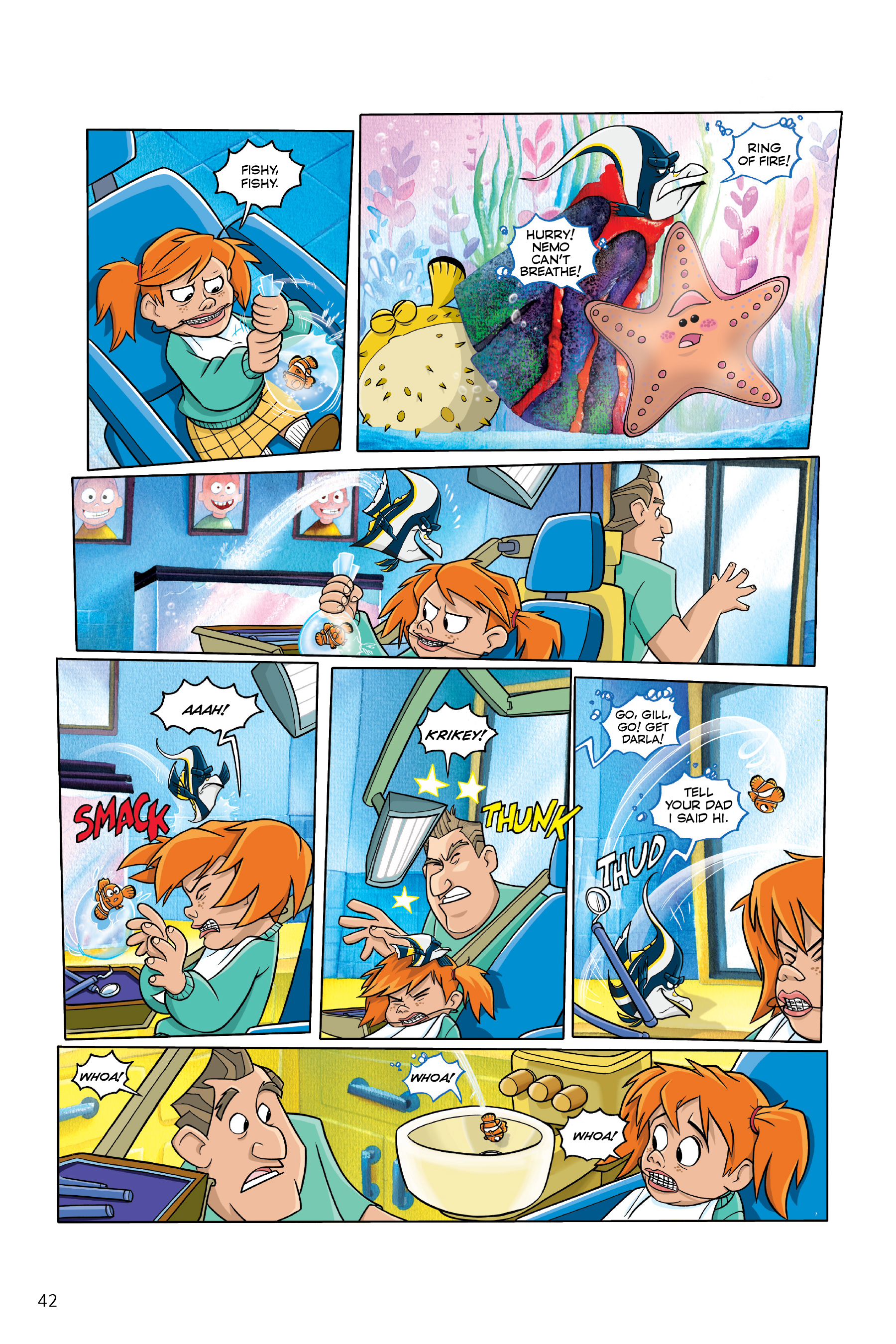 Read online Disney/PIXAR Finding Nemo and Finding Dory: The Story of the Movies in Comics comic -  Issue # TPB - 42