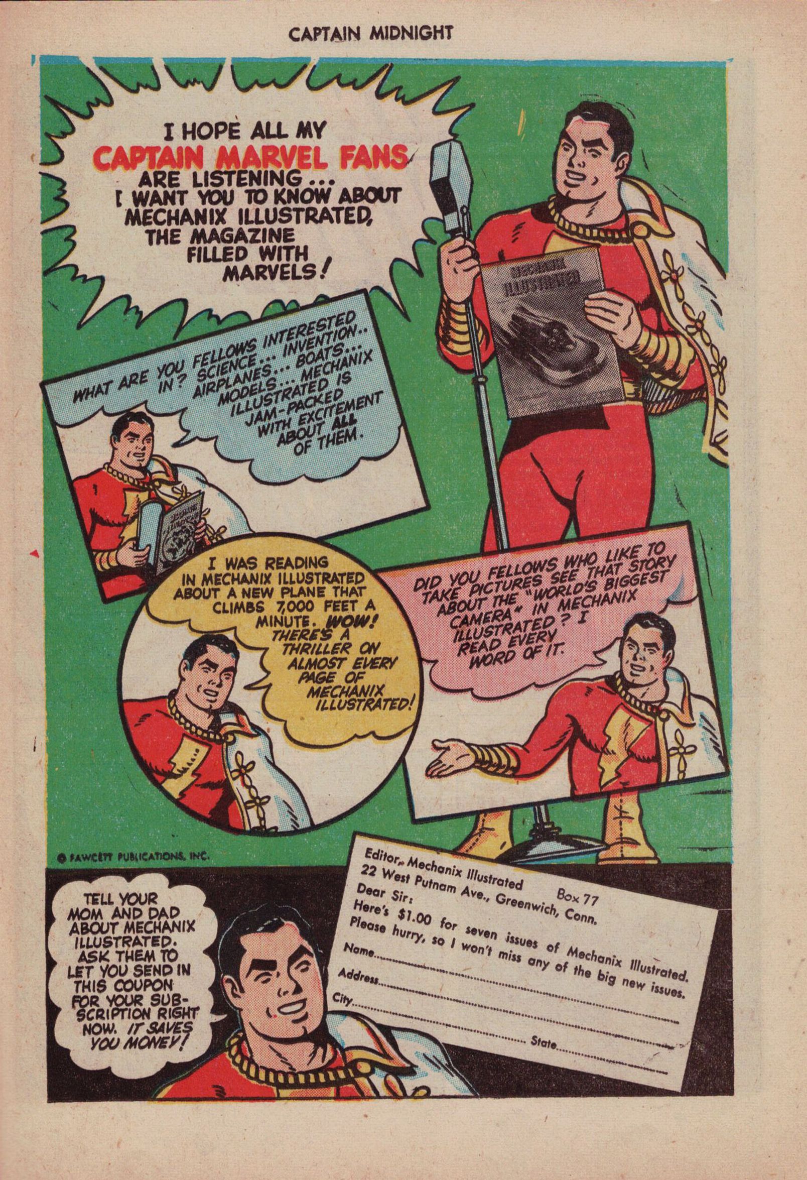 Read online Captain Midnight (1942) comic -  Issue #40 - 41