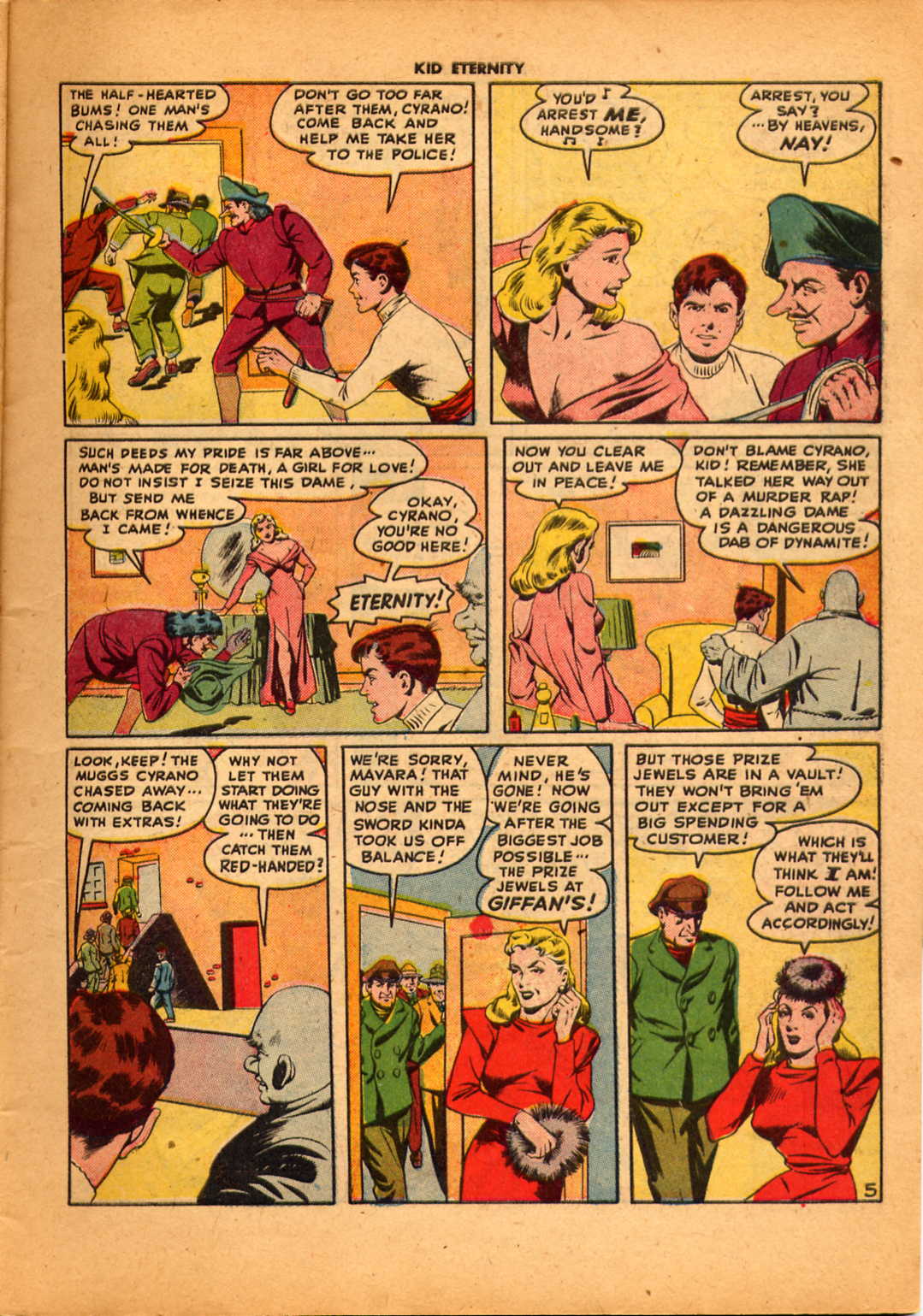 Read online Kid Eternity (1946) comic -  Issue #6 - 7