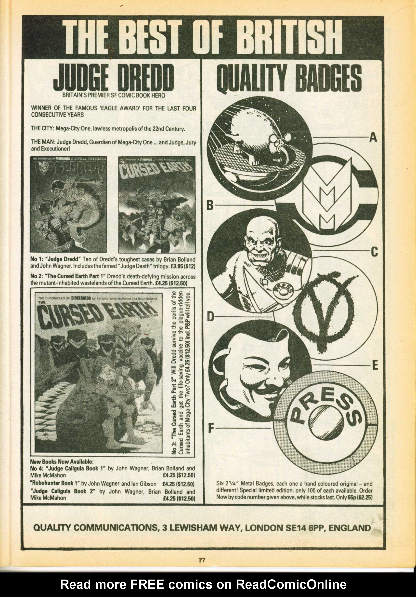 Read online Warrior comic -  Issue #8 - 17