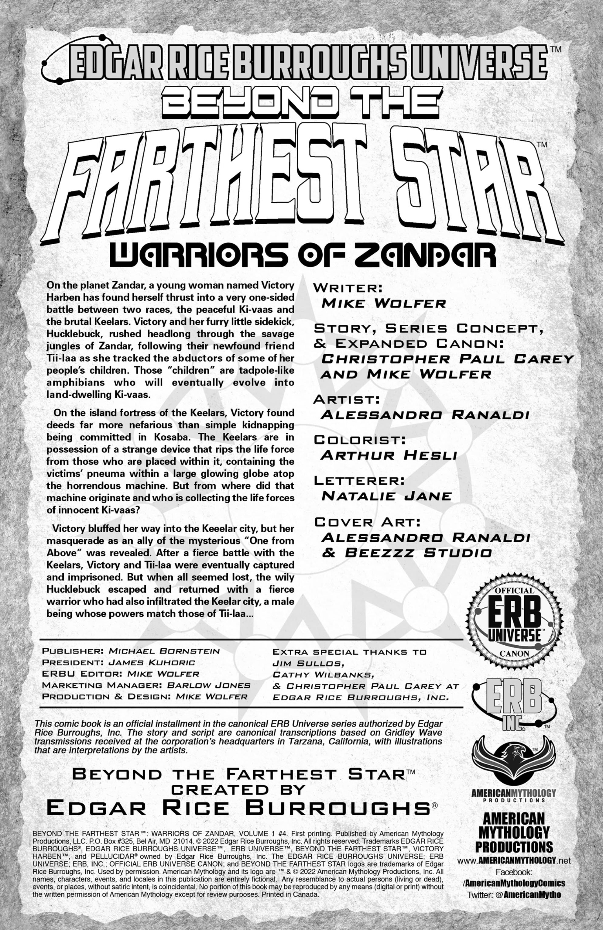 Read online Beyond the Farthest Star: Warriors of Zandar comic -  Issue #4 - 2