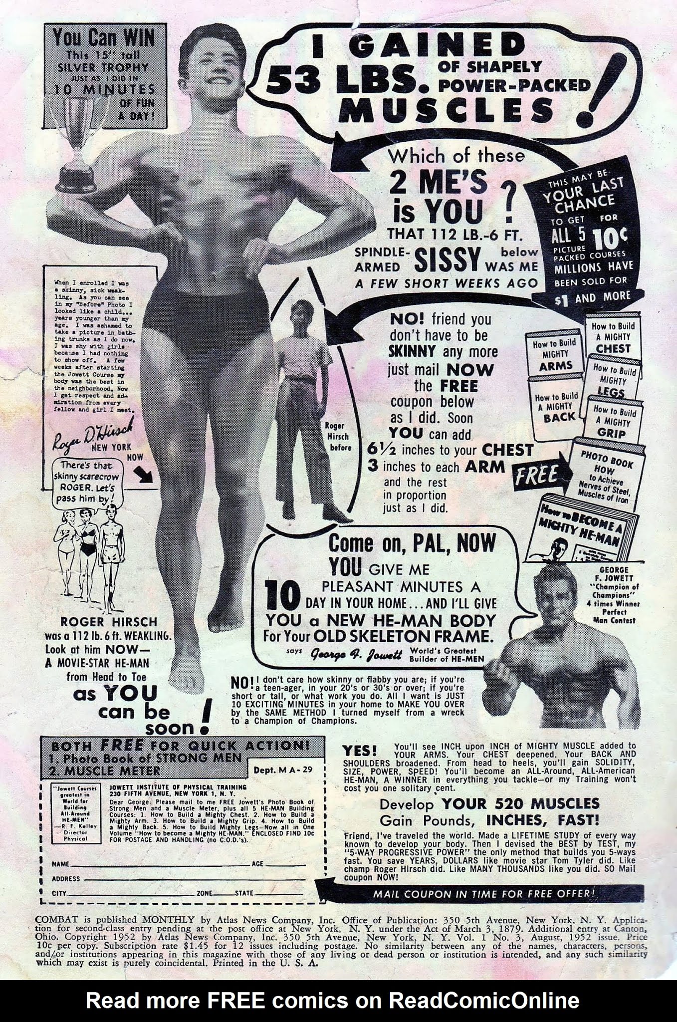 Read online Combat (1952) comic -  Issue #3 - 2