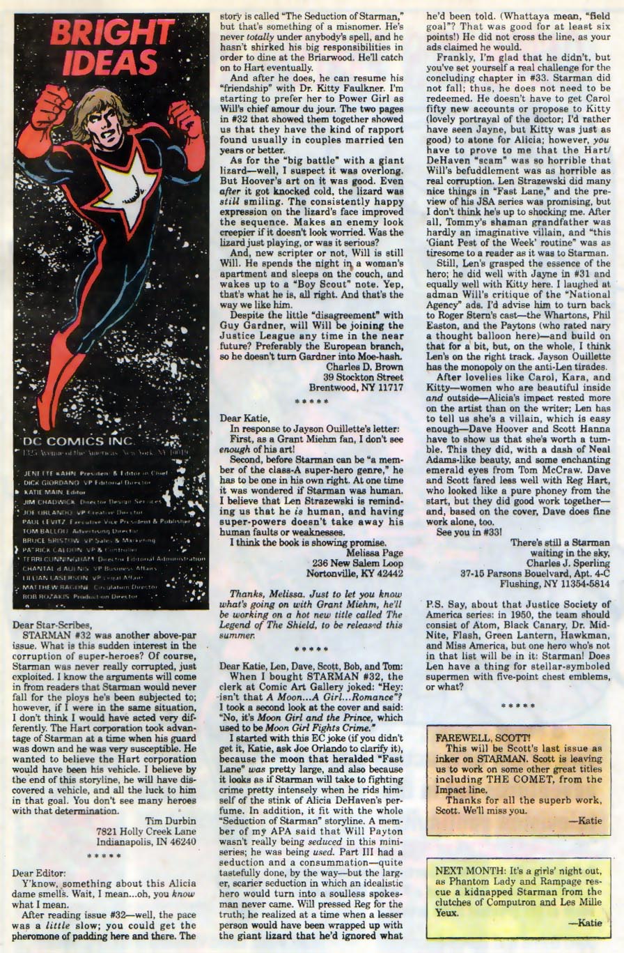 Read online Starman (1988) comic -  Issue #36 - 24