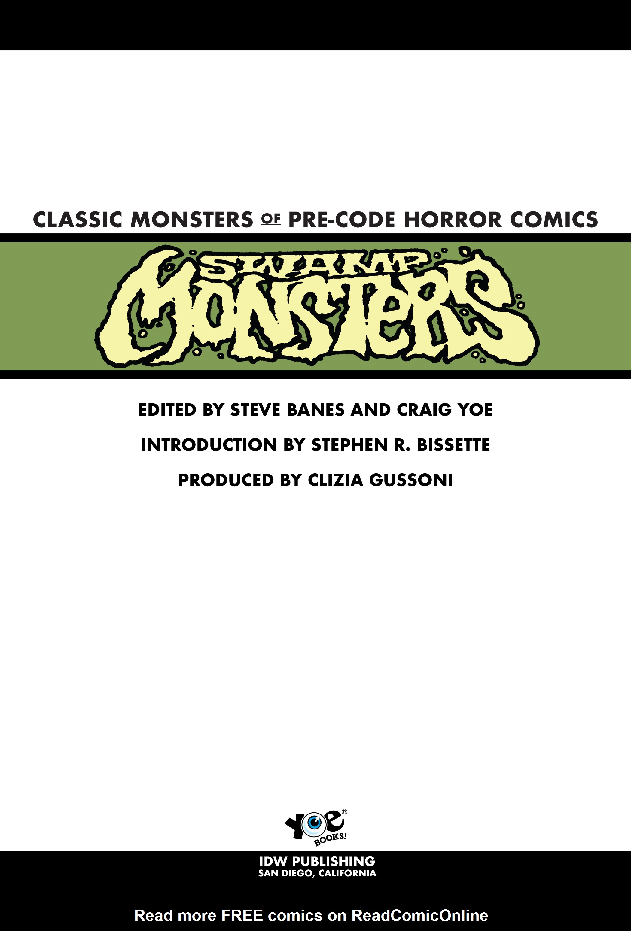 Read online Classic Monsters of Pre-Code Horror Comics: Swamp Monsters comic -  Issue # TPB - 2