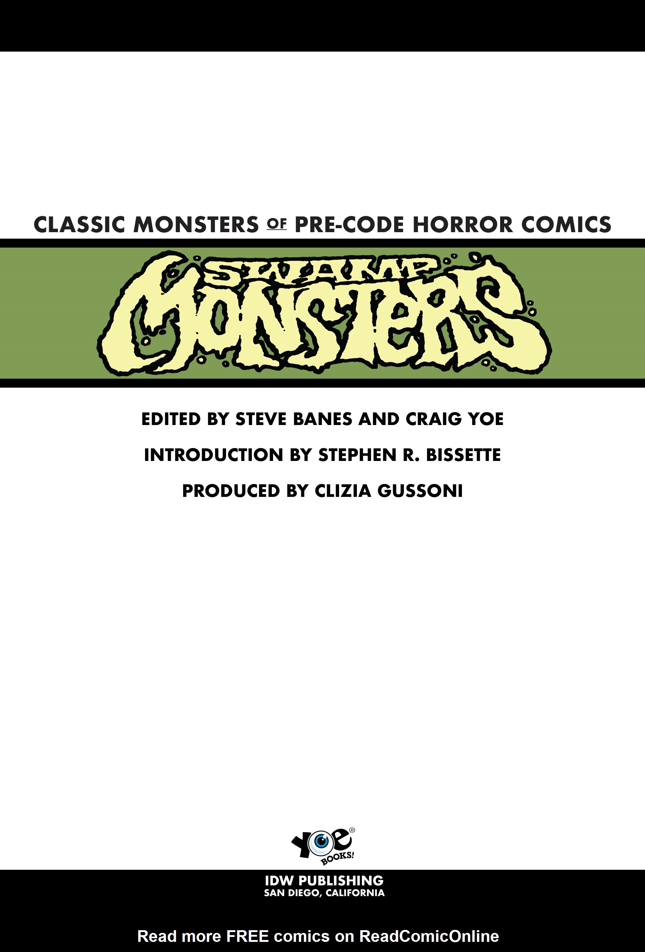Read online Classic Monsters of Pre-Code Horror Comics: Swamp Monsters comic -  Issue # TPB - 2