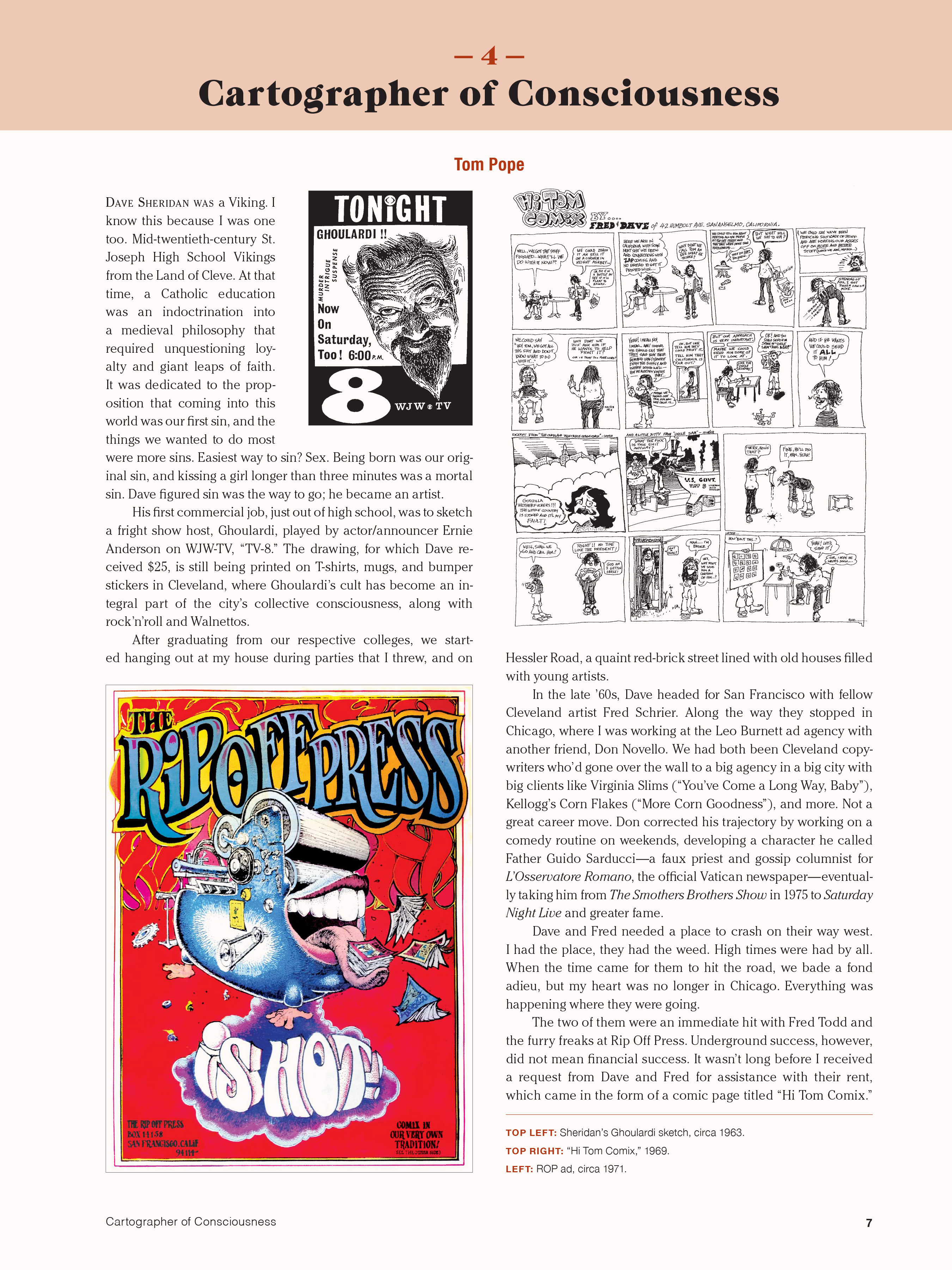 Read online Dave Sheridan: Life with Dealer McDope, the Leather Nun, and the Fabulous Furry Freak Brothers comic -  Issue # TPB (Part 1) - 18
