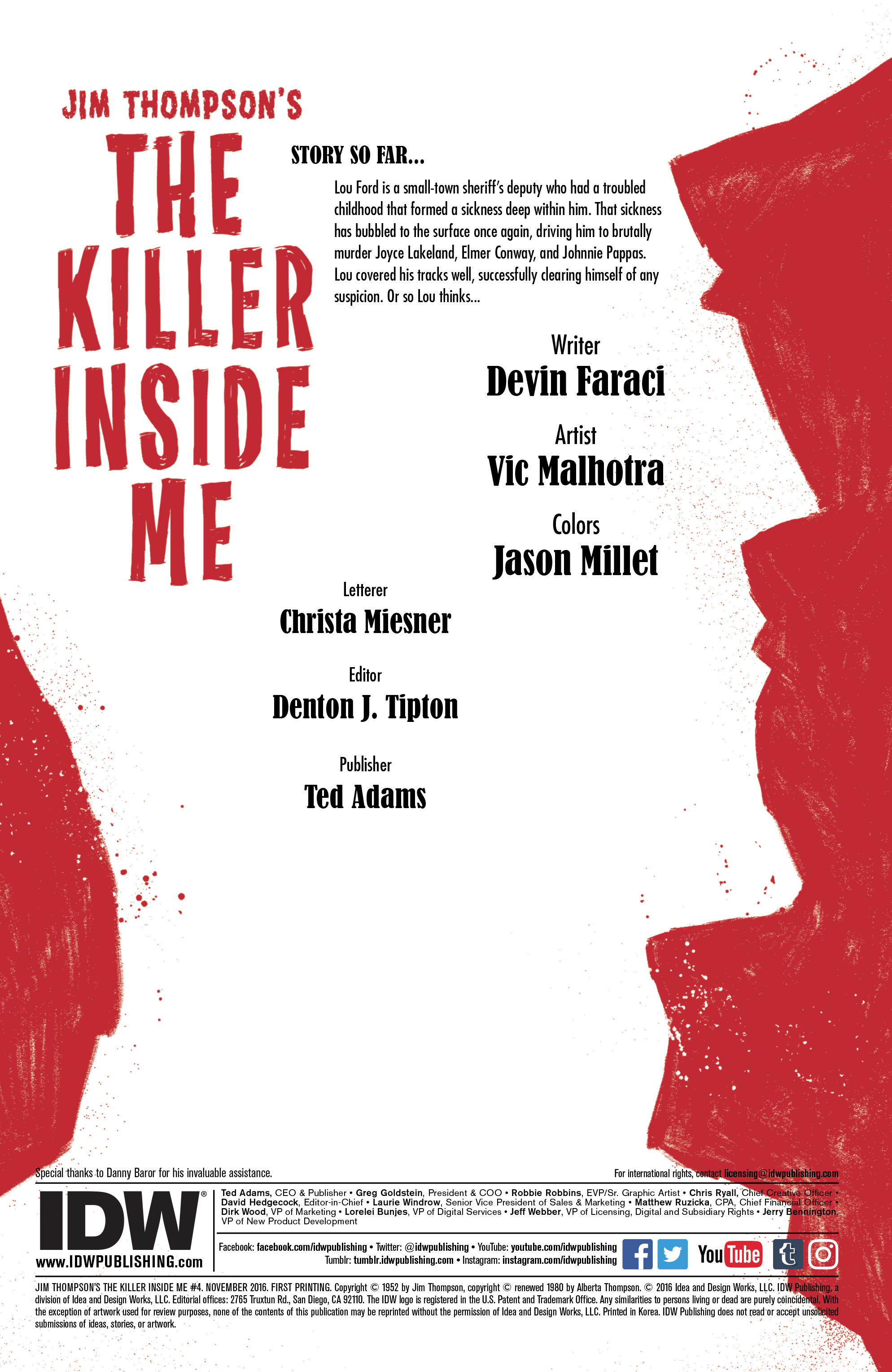 Read online Jim Thompson's The Killer Inside Me comic -  Issue #4 - 2