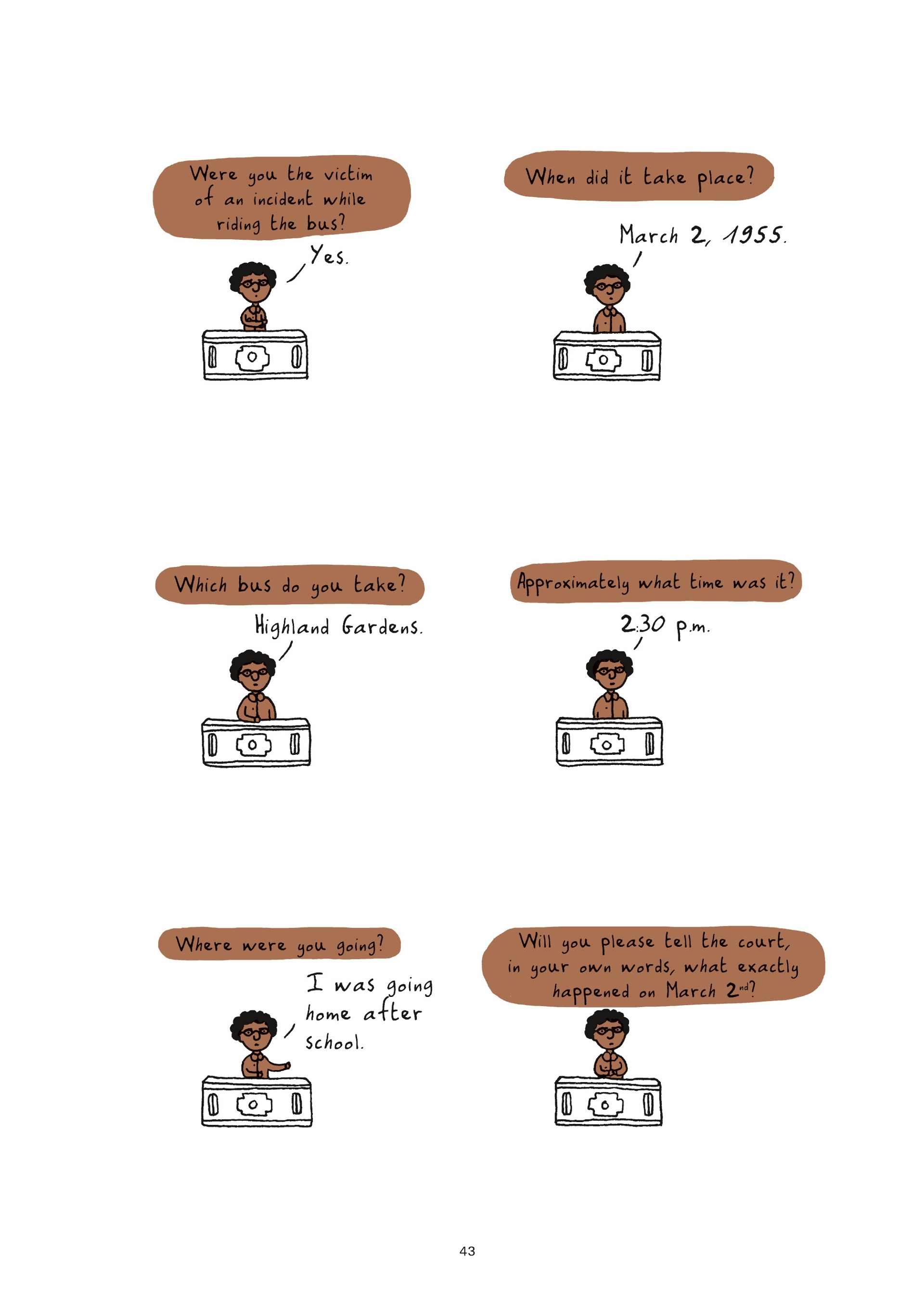 Read online Colored: The Unsung Life of Claudette Colvin comic -  Issue # TPB - 43
