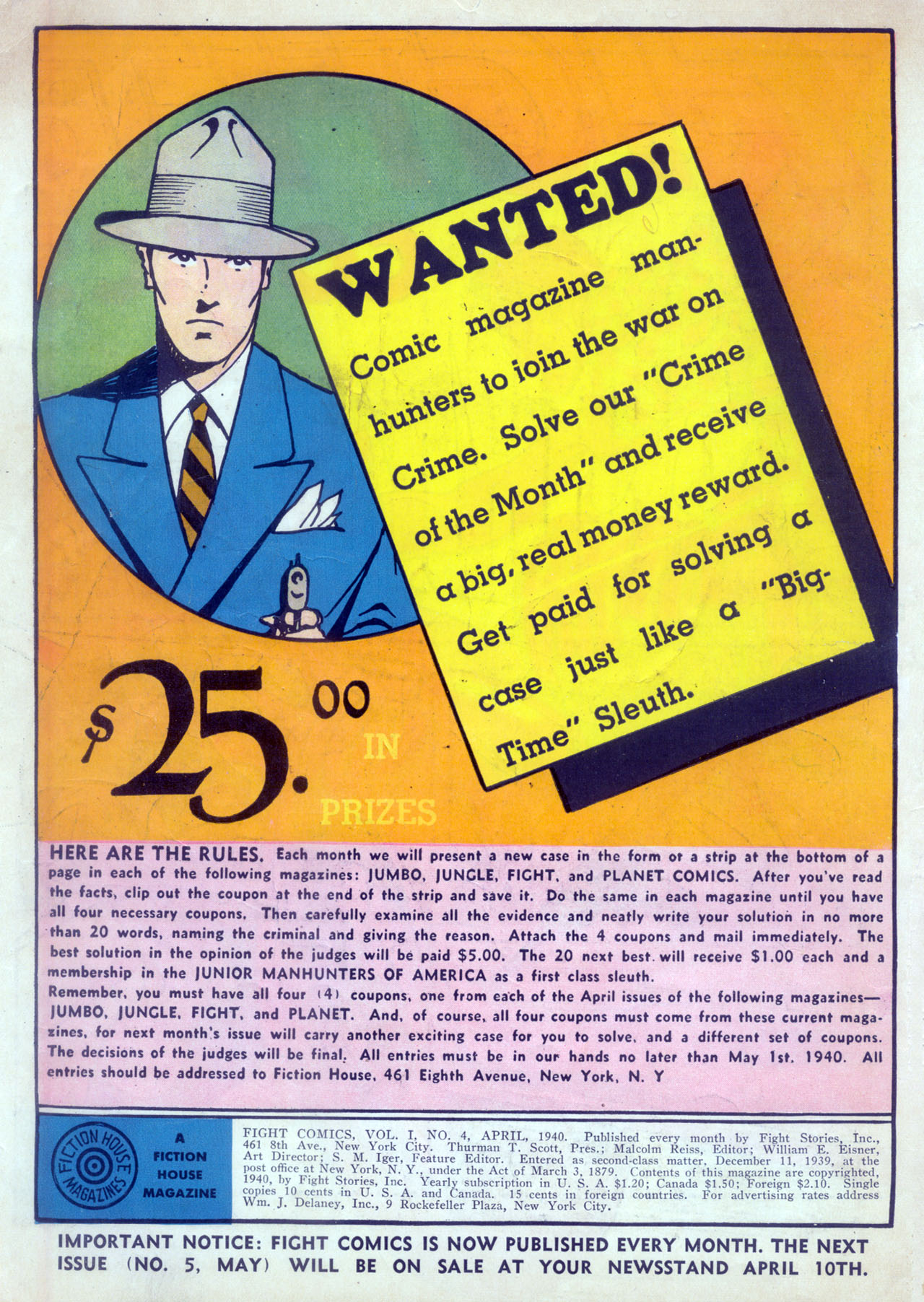 Read online Fight Comics comic -  Issue #4 - 2