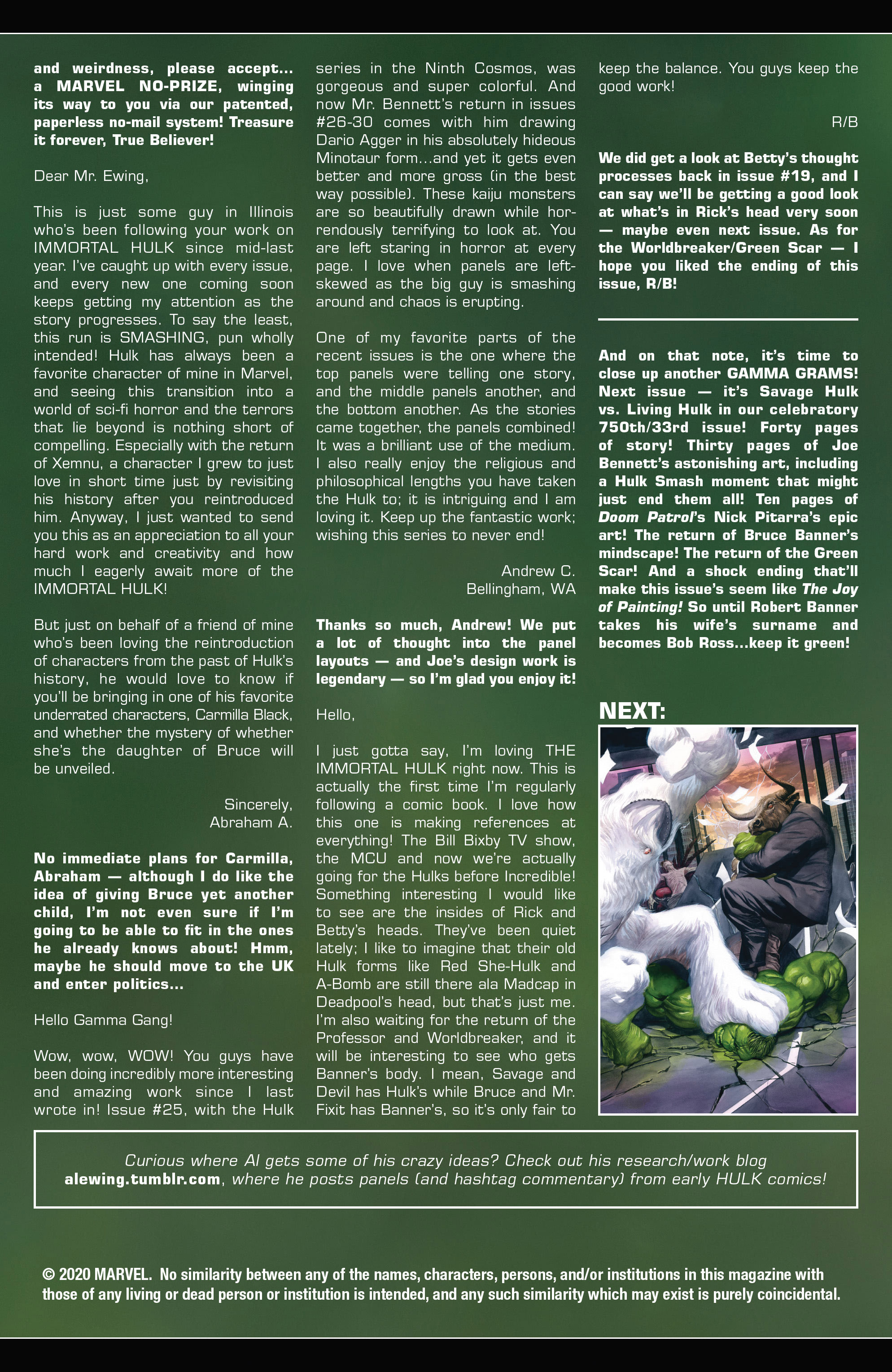 Read online Immortal Hulk comic -  Issue #32 - 23