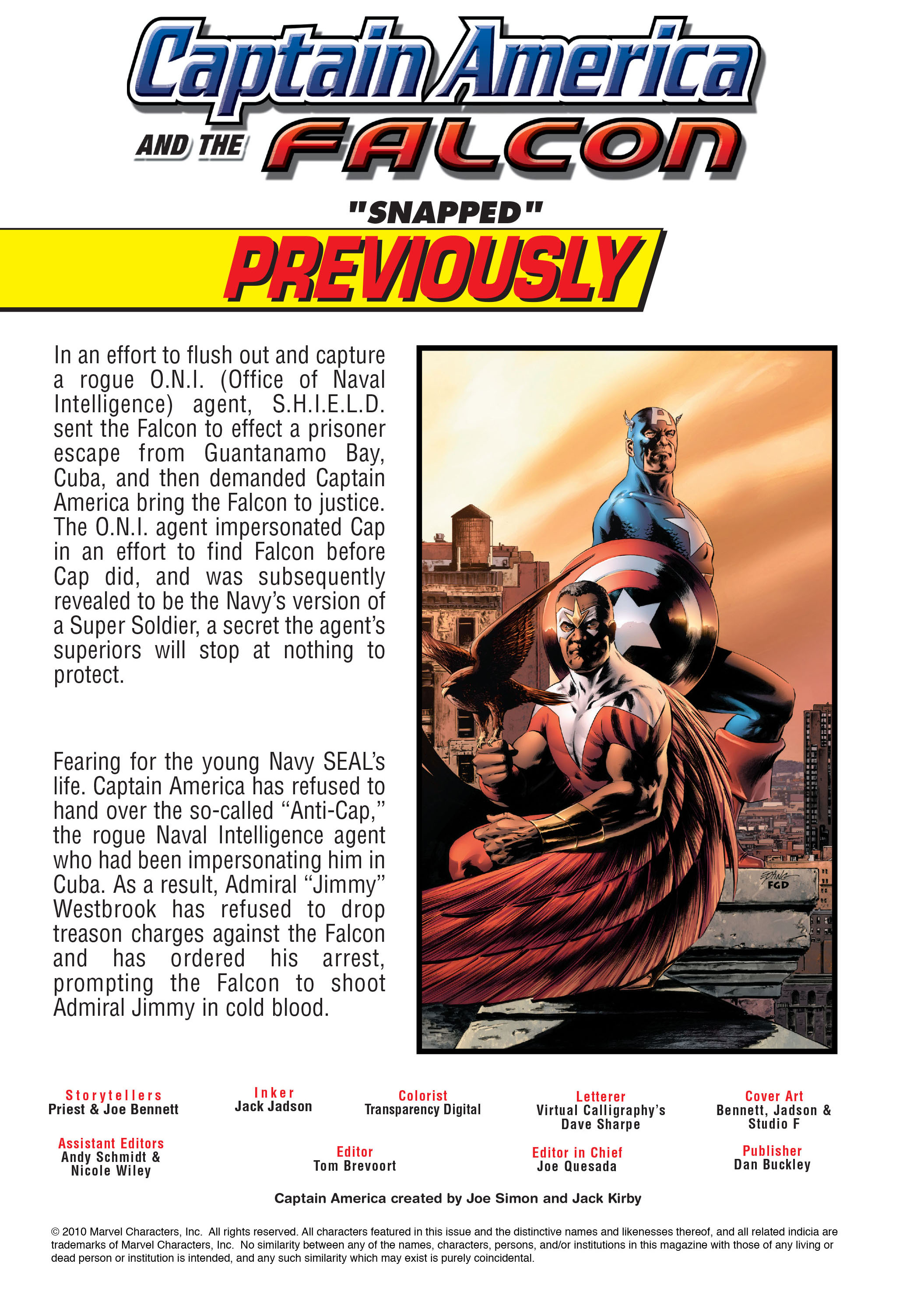 Captain America & the Falcon 6 Page 1