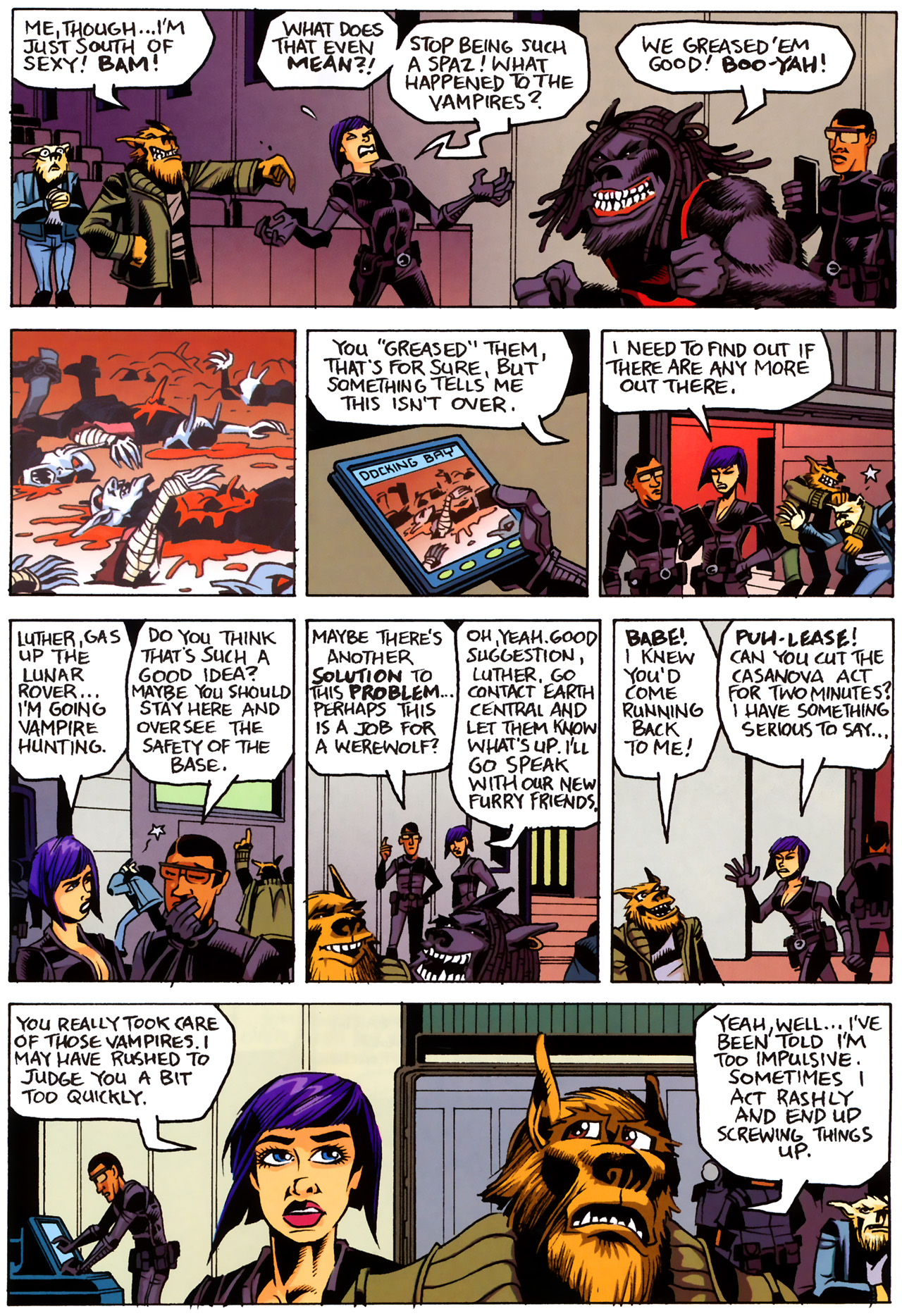 Read online Werewolves on the Moon: Versus Vampires comic -  Issue #2 - 11