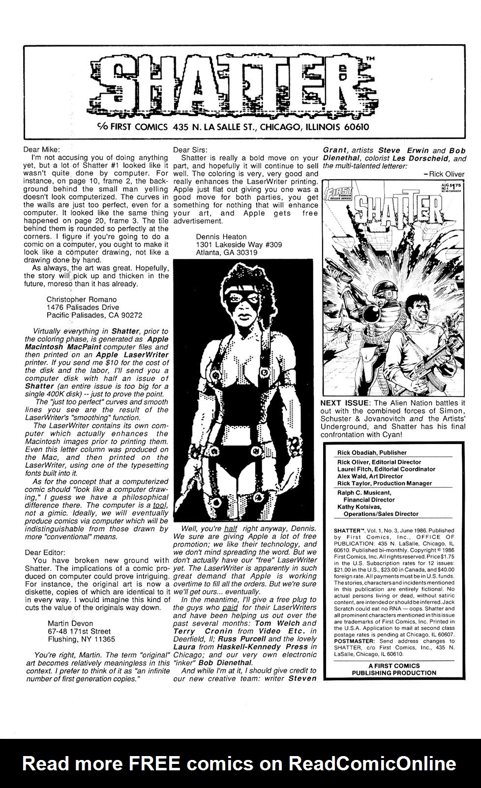 Read online Shatter comic -  Issue #3 - 2