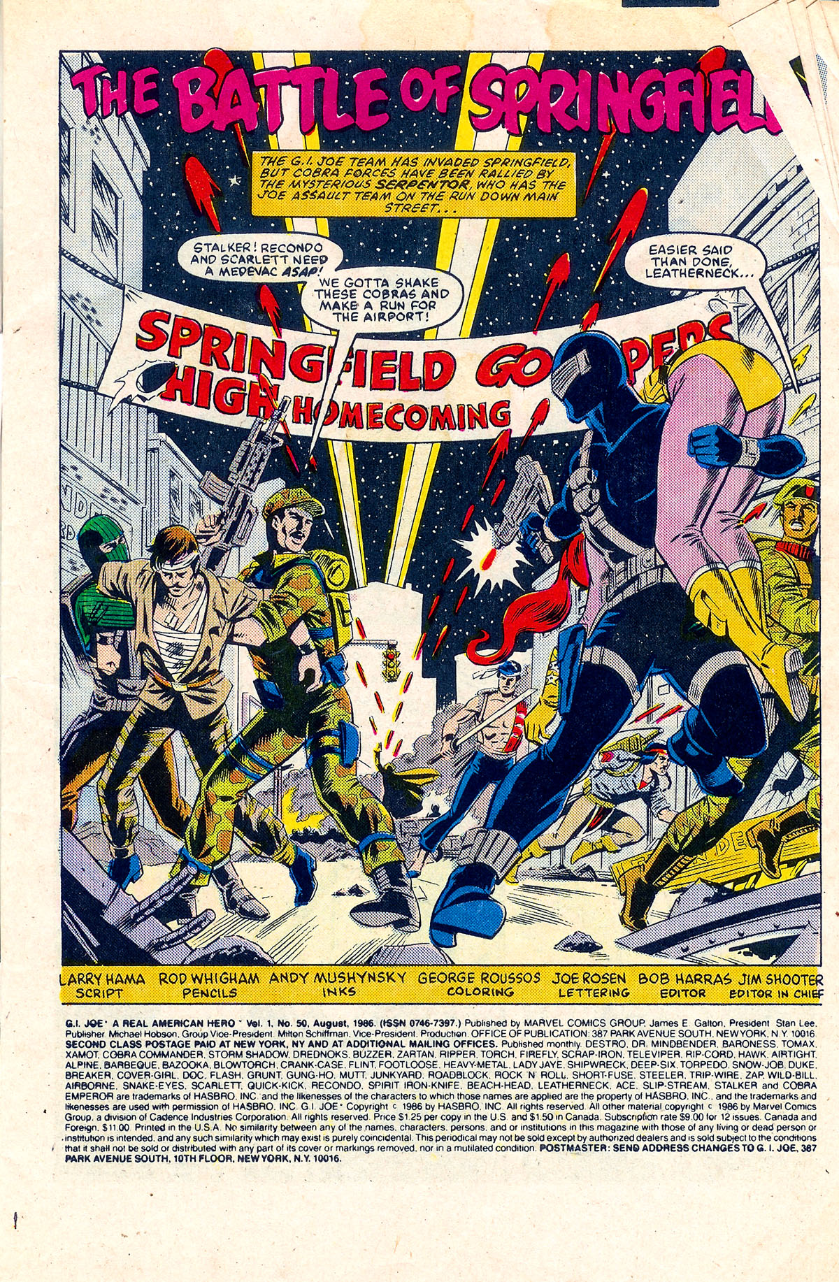 Read online G.I. Joe: A Real American Hero comic -  Issue #50 - 2
