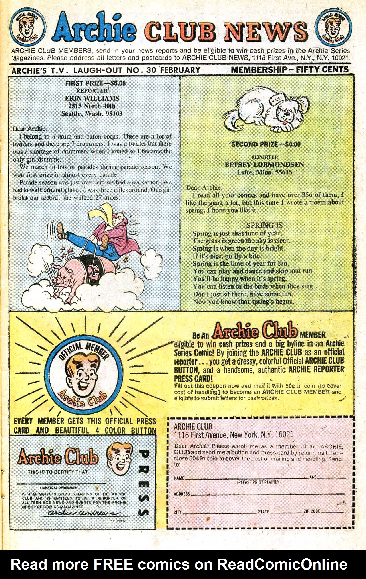 Read online Archie's TV Laugh-Out comic -  Issue #30 - 27