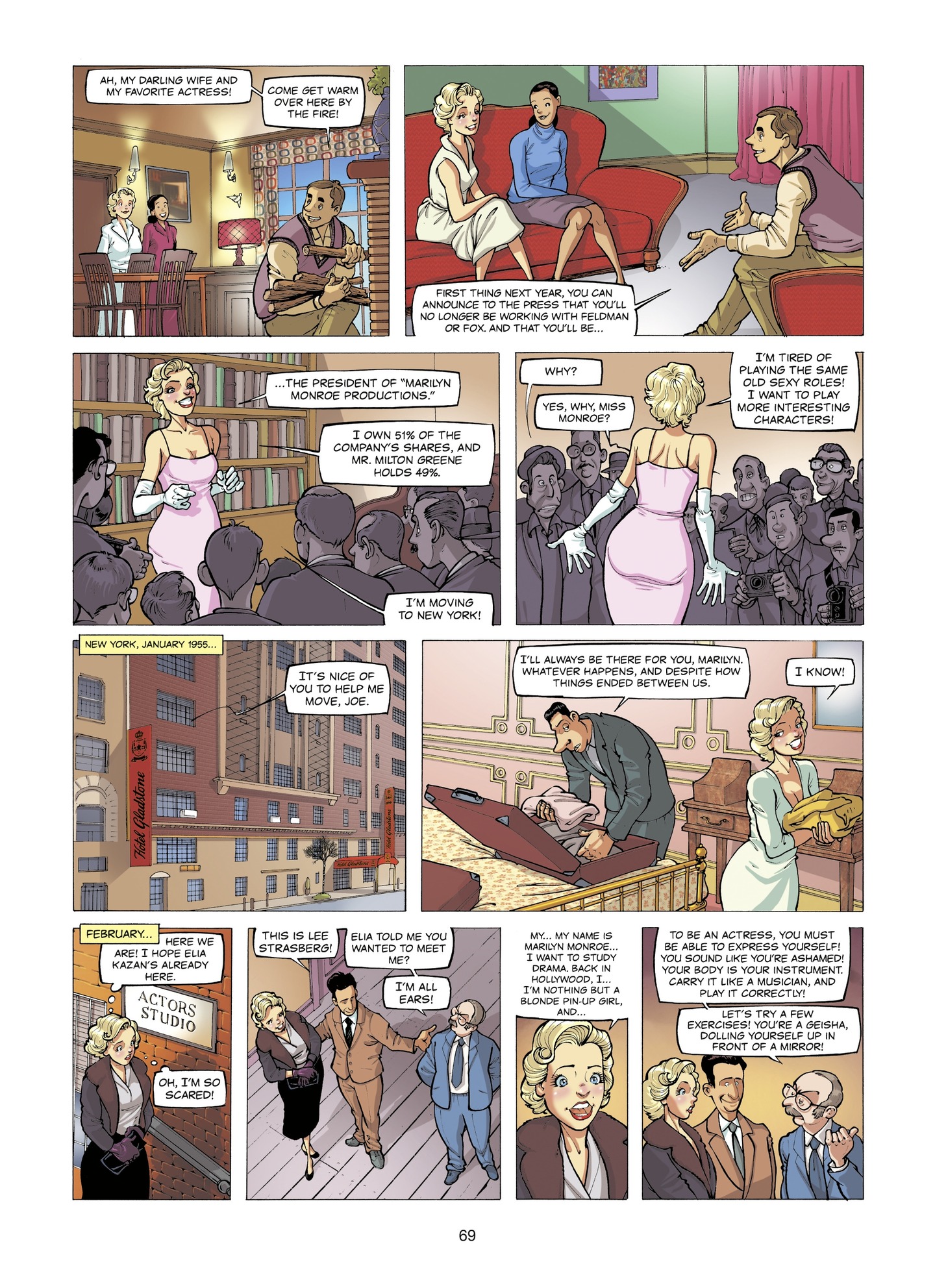 Read online The Stars of History: Marilyn Monroe comic -  Issue # TPB - 69
