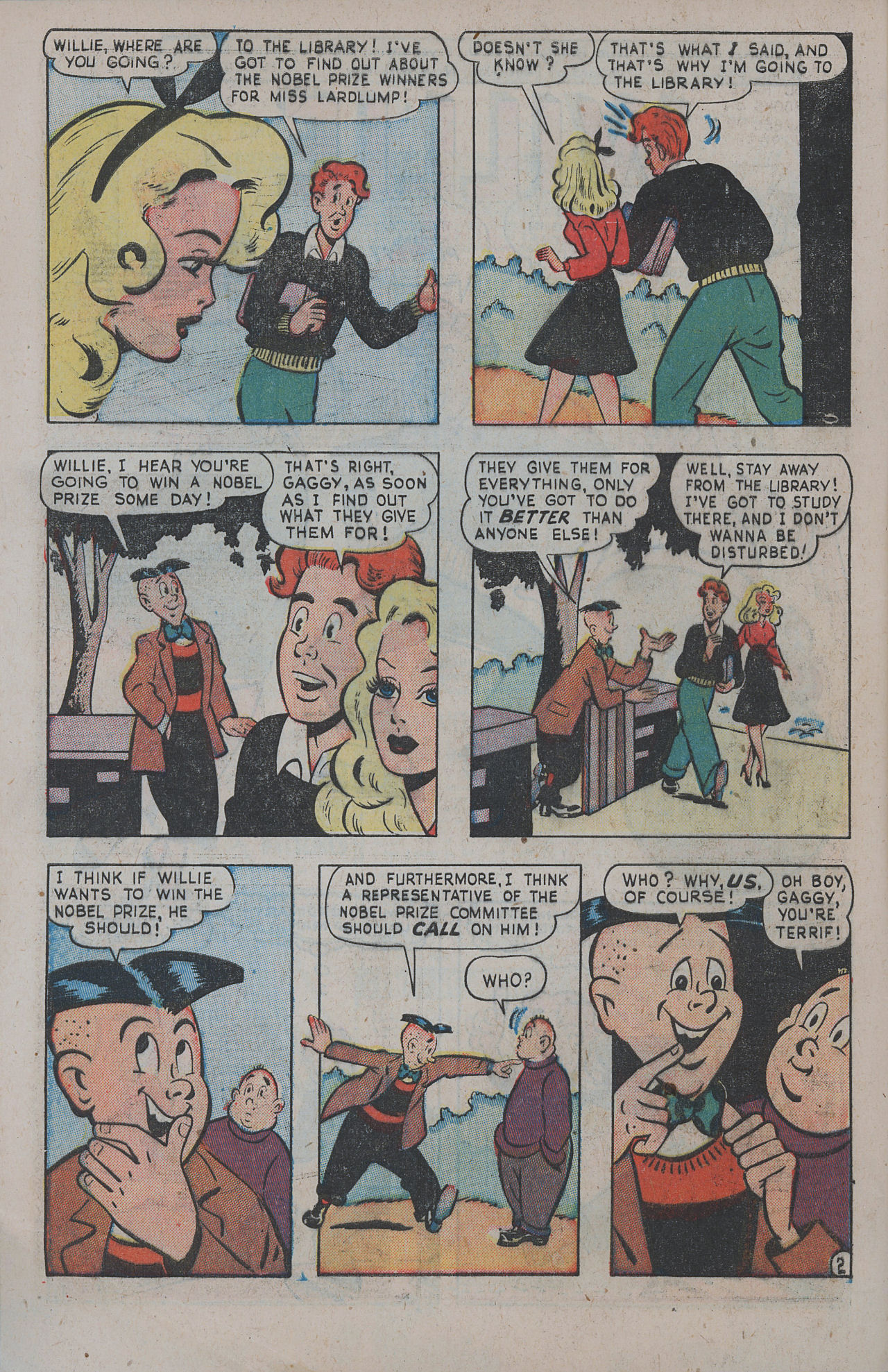 Read online Willie Comics (1946) comic -  Issue #18 - 4