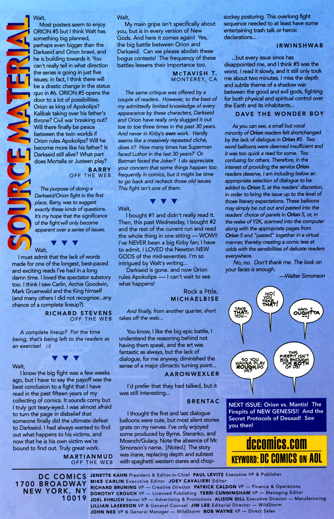 Read online Orion comic -  Issue #8 - 22