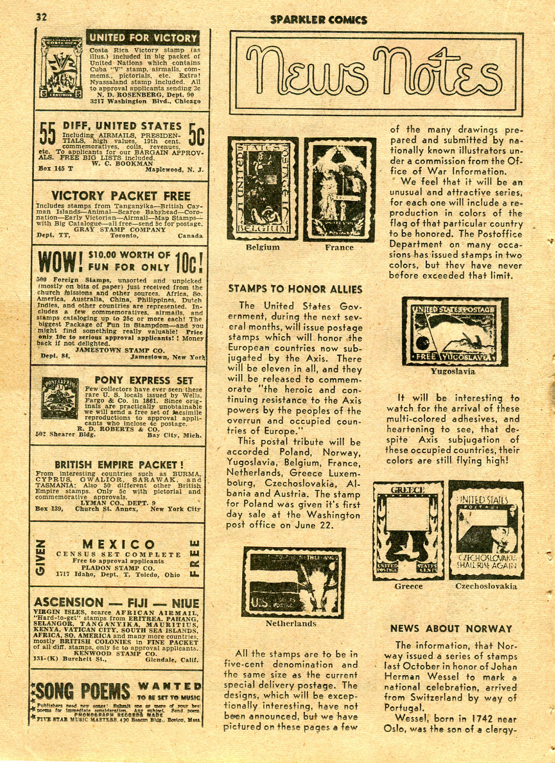 Read online Sparkler Comics comic -  Issue #24 - 34