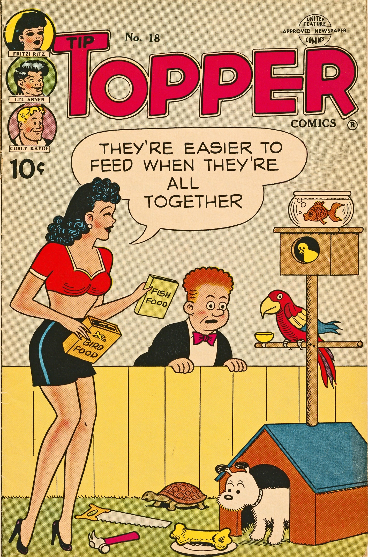 Read online Tip Topper Comics comic -  Issue #18 - 1