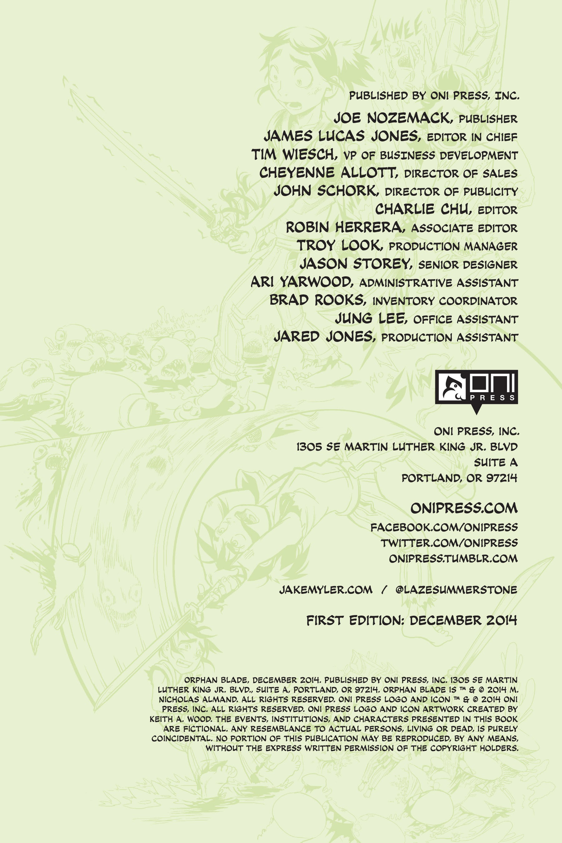 Read online Orphan Blade comic -  Issue #1 - 2