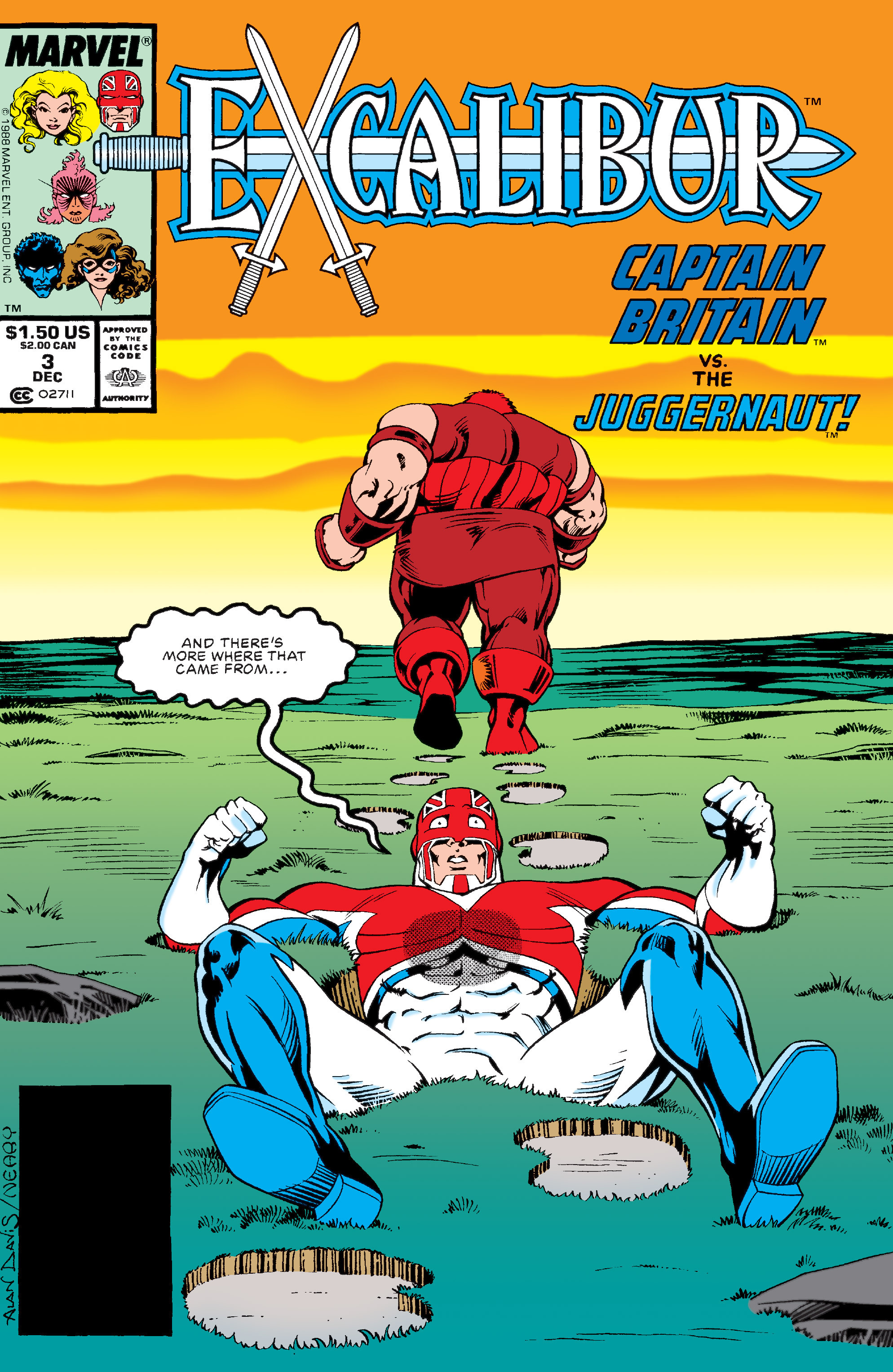 Read online Excalibur (1988) comic -  Issue #3 - 1