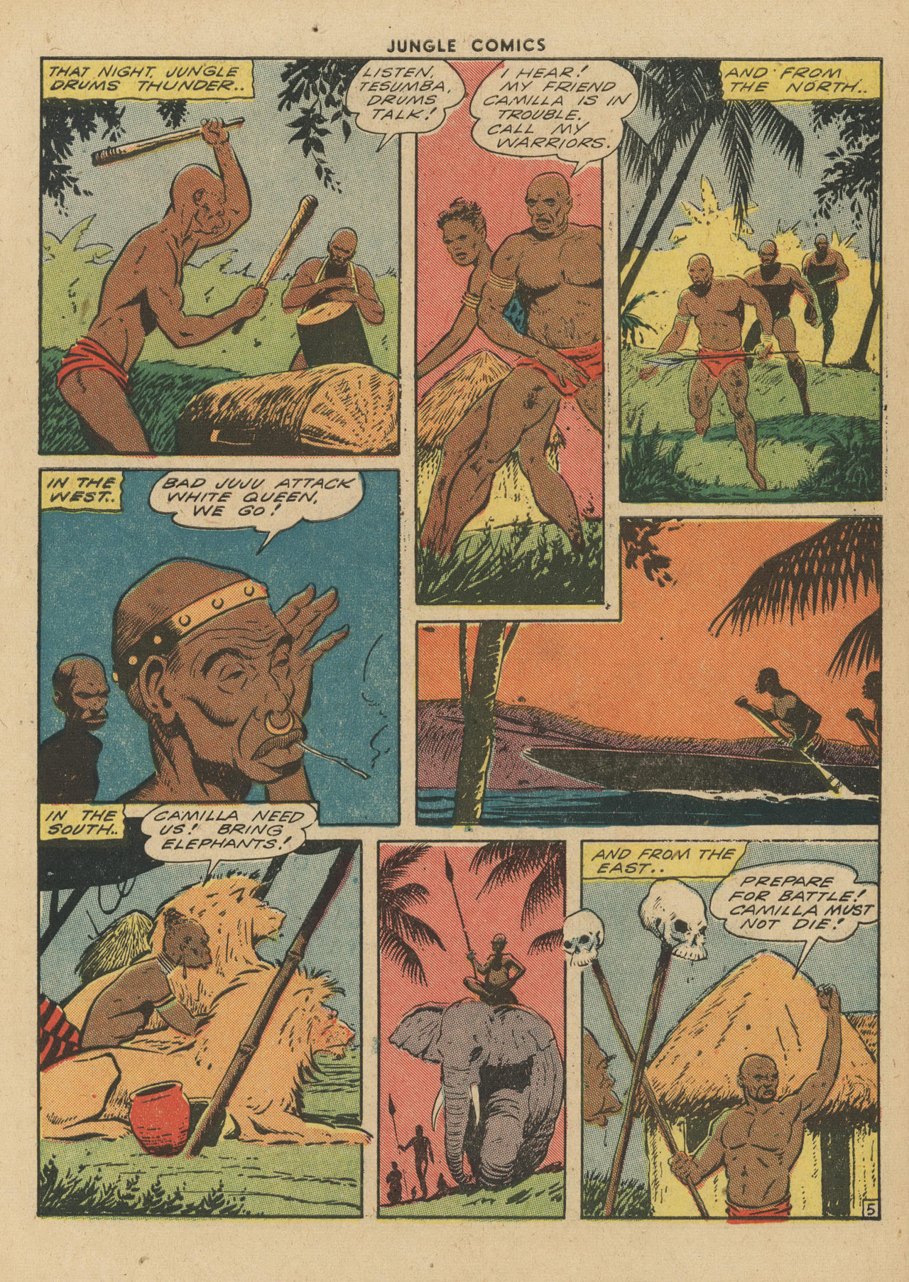 Read online Jungle Comics comic -  Issue #54 - 47