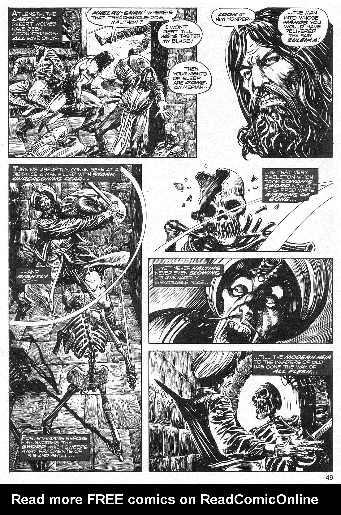 Read online The Savage Sword Of Conan comic -  Issue #12 - 49
