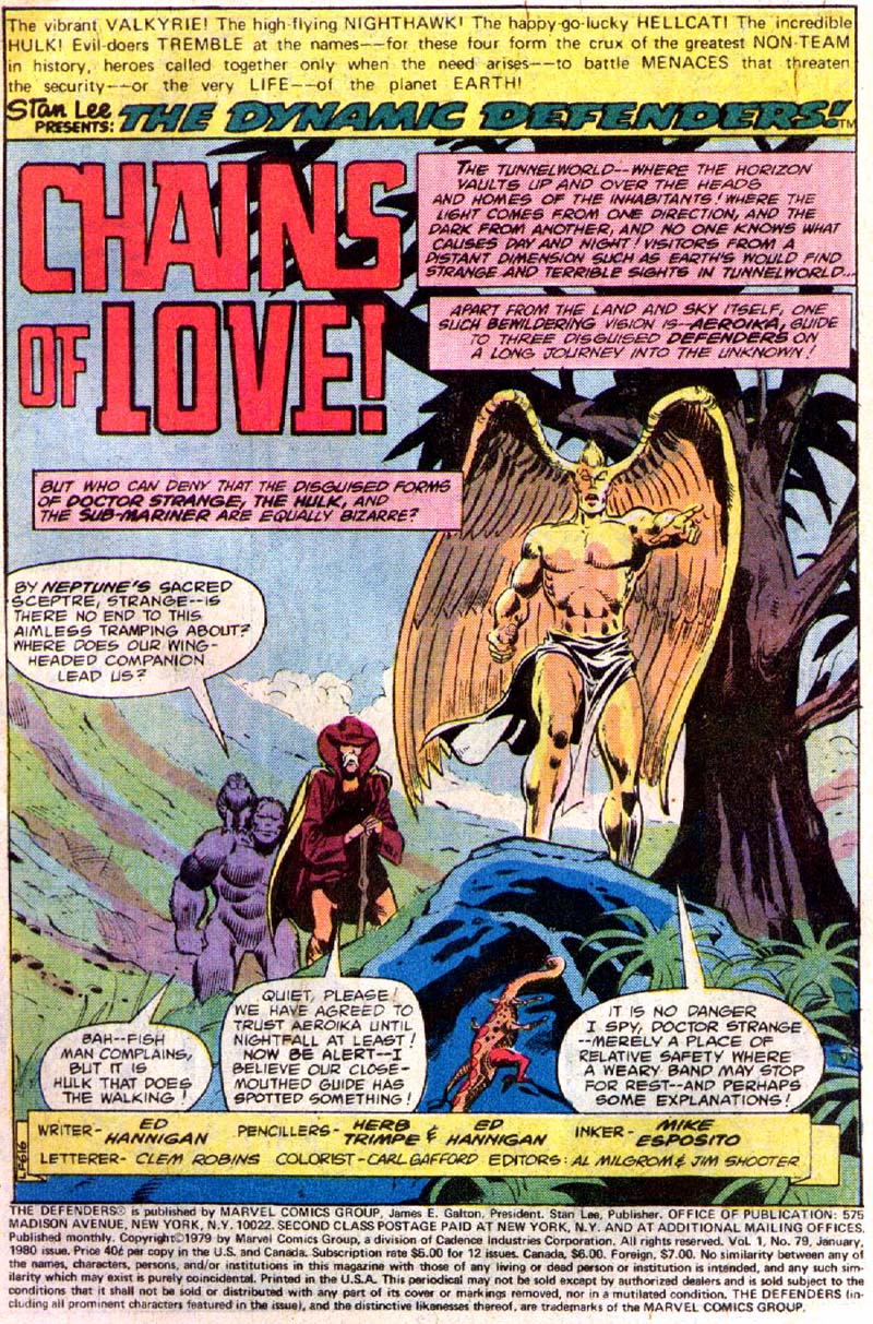 Read online The Defenders (1972) comic -  Issue #79 - 2