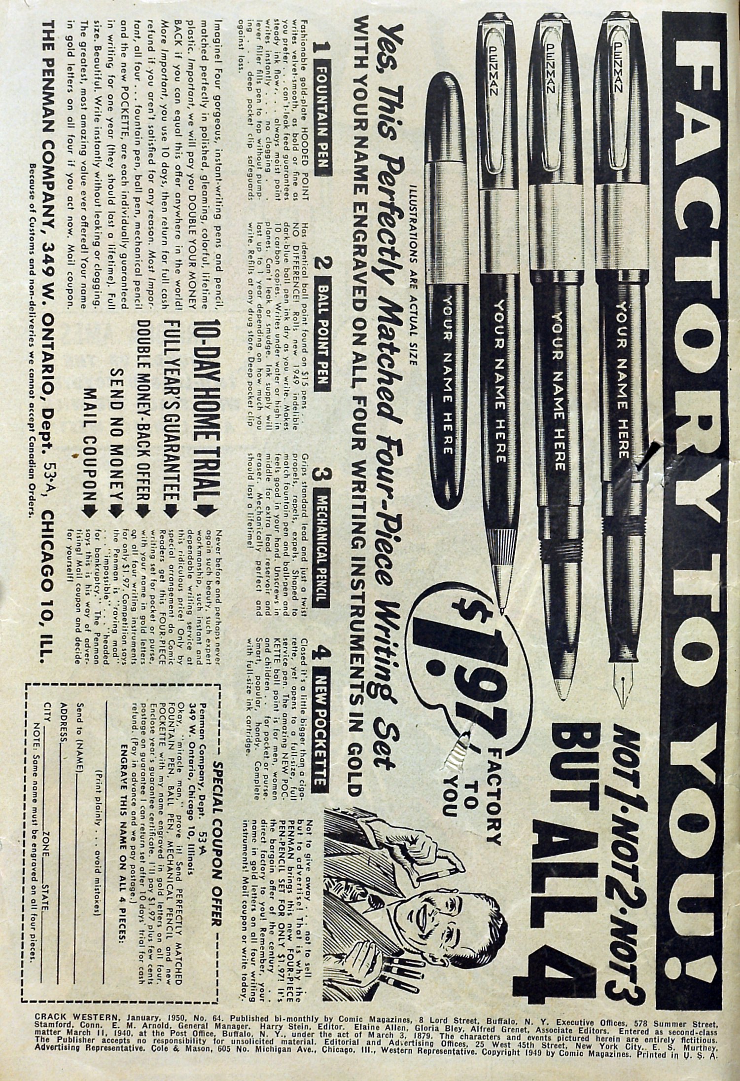 Read online Crack Western comic -  Issue #64 - 2