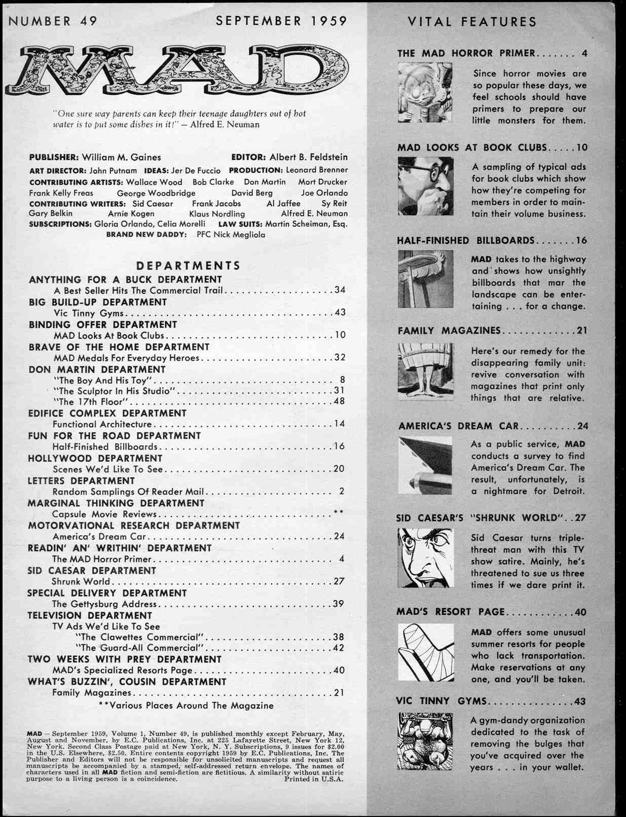 Read online MAD comic -  Issue #49 - 3